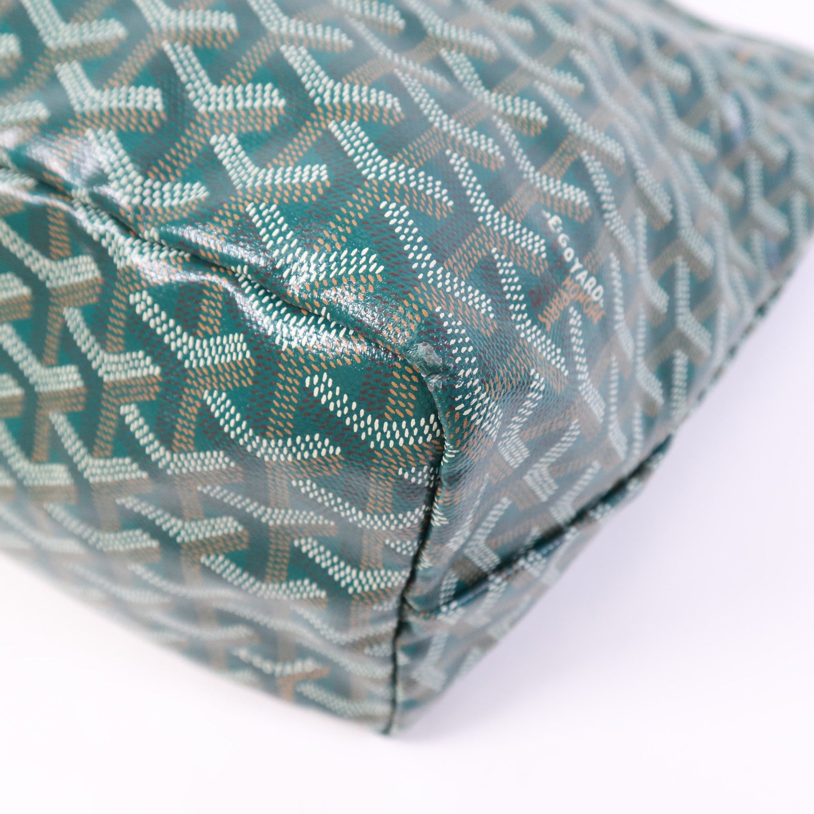 GOYARD 塗層帆布Saint Louis PM銀扣手挽袋