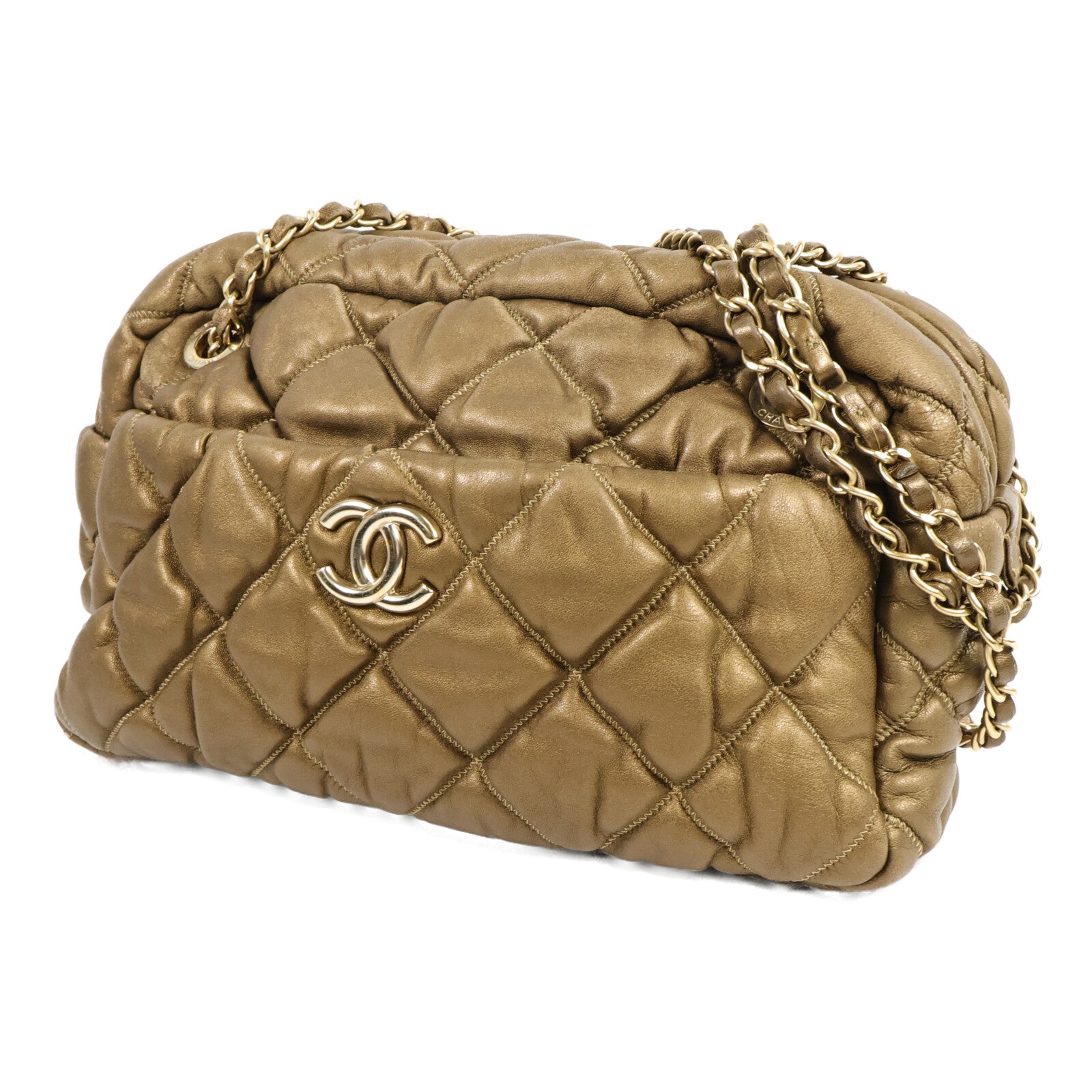 CHANEL 牛皮皮革Chain Shoulder Bag鏈帶肩背袋