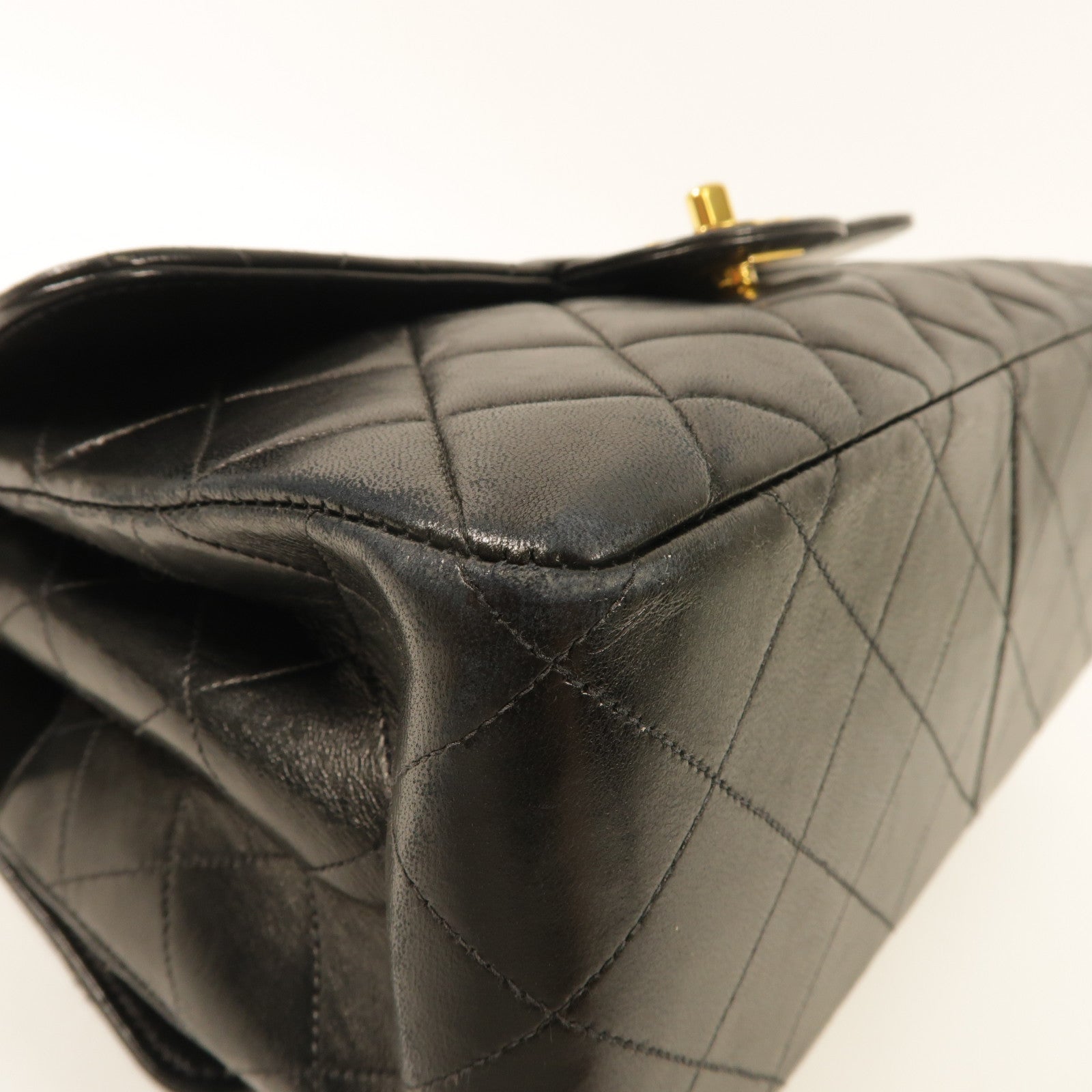 CHANEL 羊皮皮革Vintage Chain Shoulder Bag金扣肩背袋