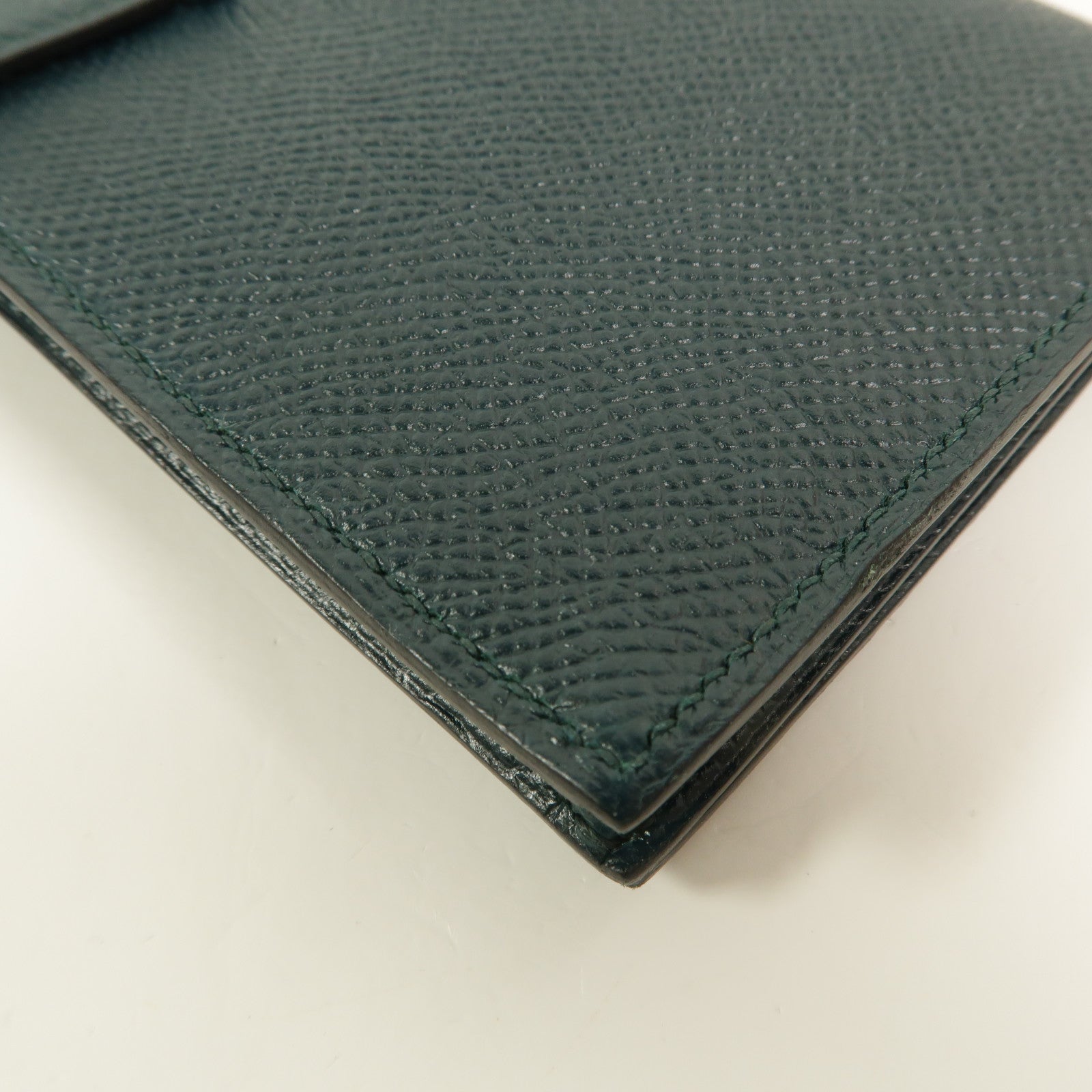 HERMES Epsom皮革Bearn Long Wallet長錢包Vert Cypres