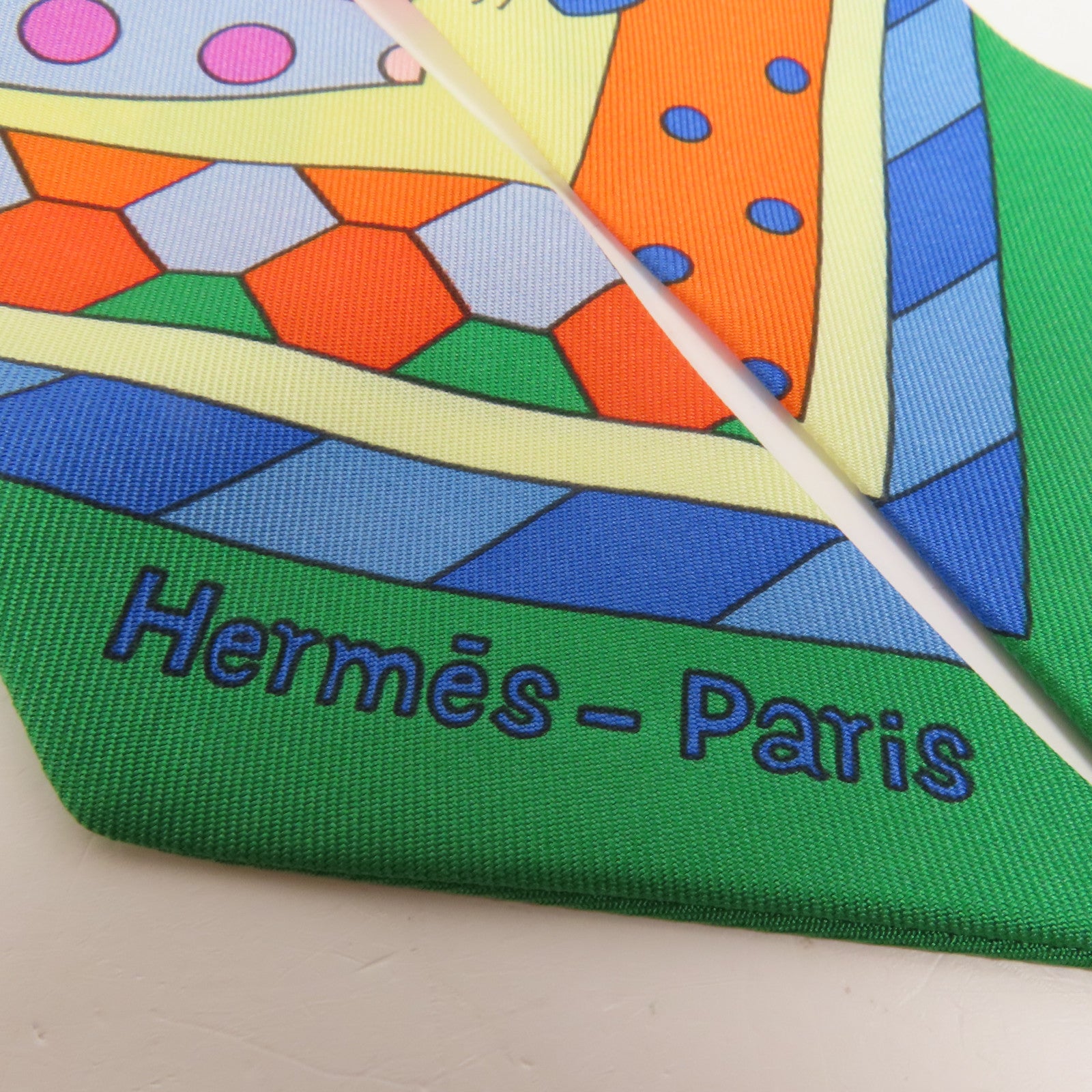 HERMES 絲質Twilly絲巾