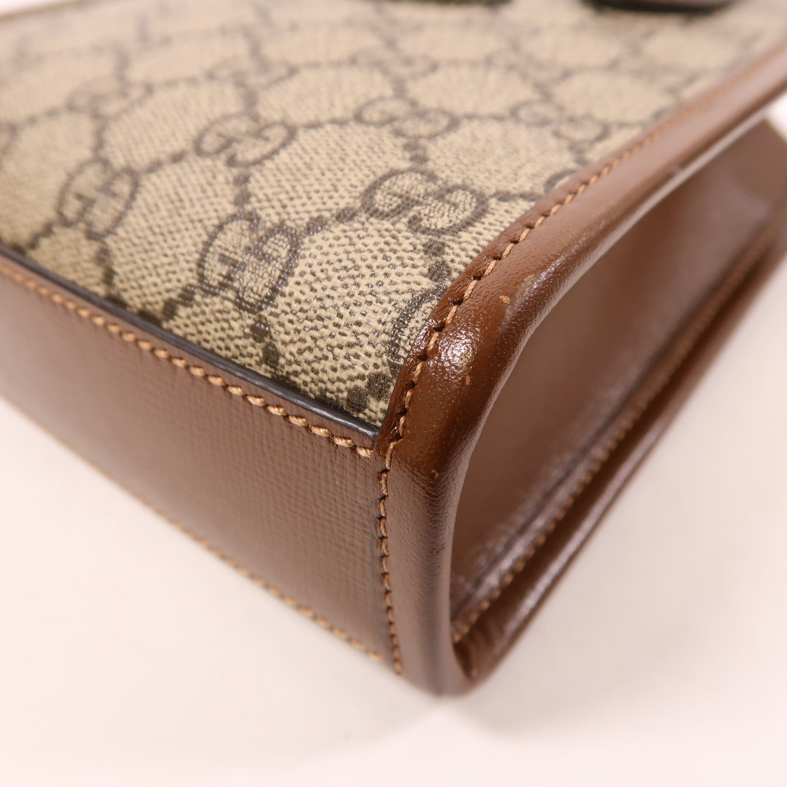 GUCCI 塗層帆布Mini Tote Bag With Interlocking G金扣手挽肩背兩用袋