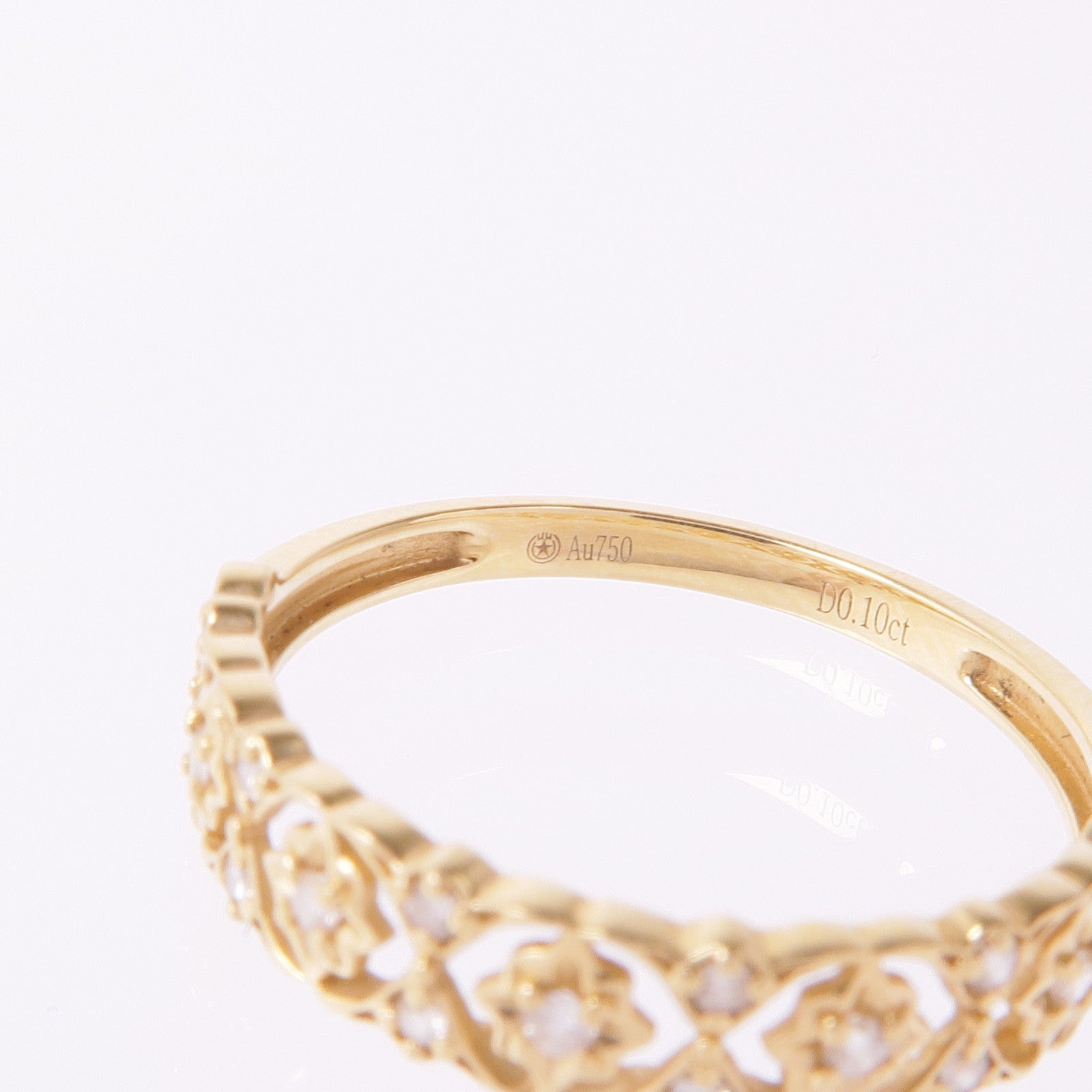 JEWELRY 18K玫瑰金Diamond Ring鑽石戒指US#6.5