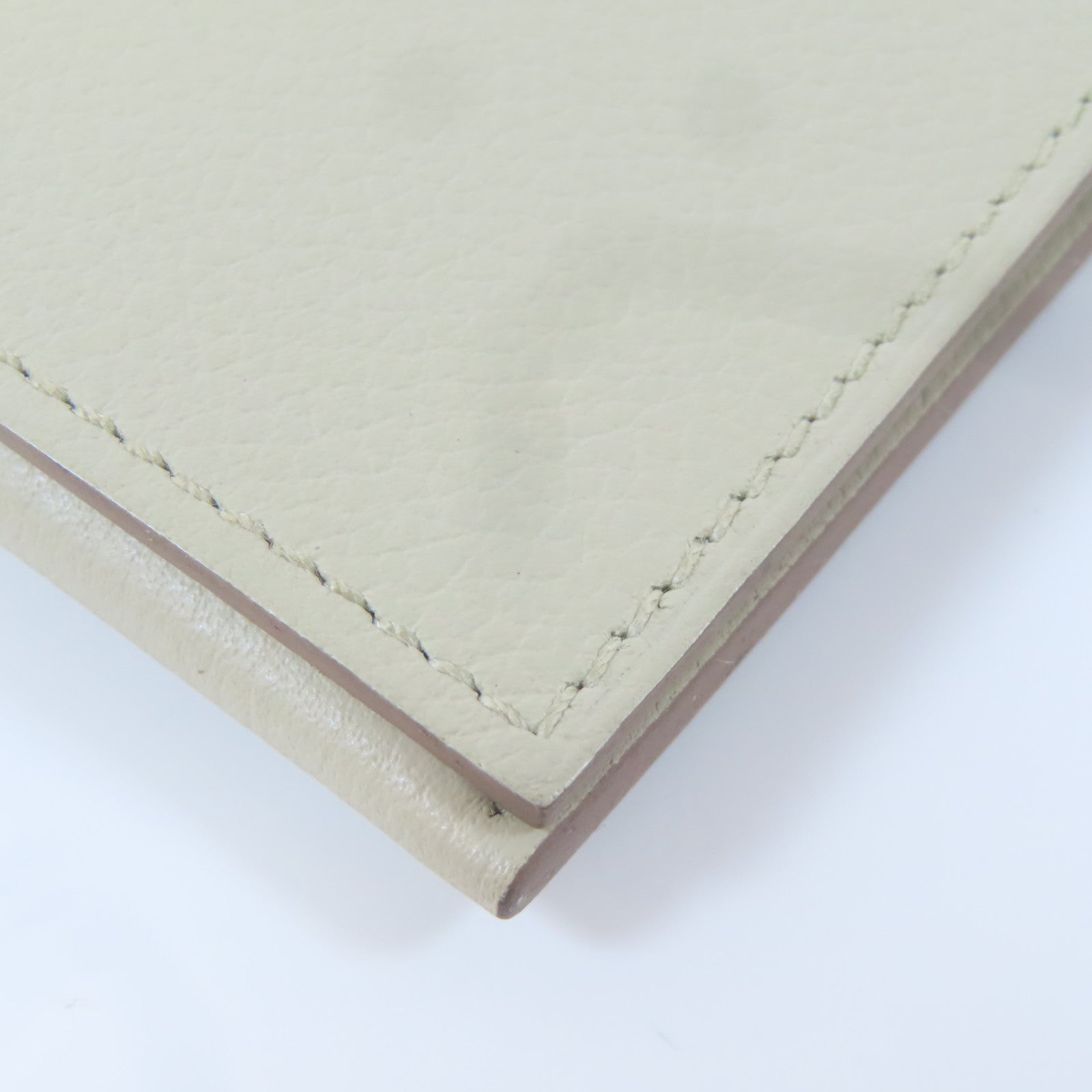 HERMES 【激減優惠】Evercolor皮革R.M.S Toutenmain Wallet銀扣錢包Beton灰色