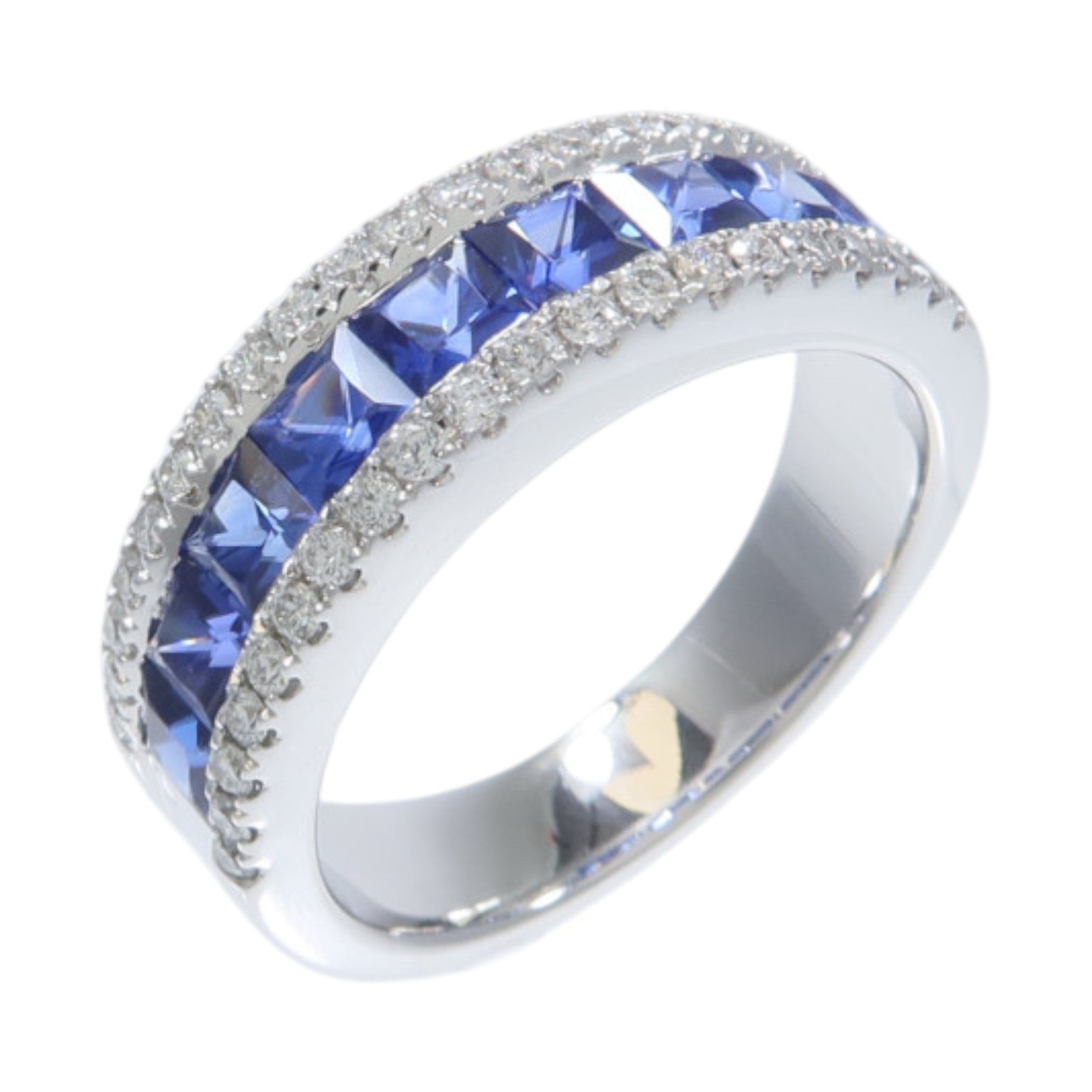 JEWELRY 18K玫瑰金Sapphire Diamond Ring藍寶石/鑽石戒指
