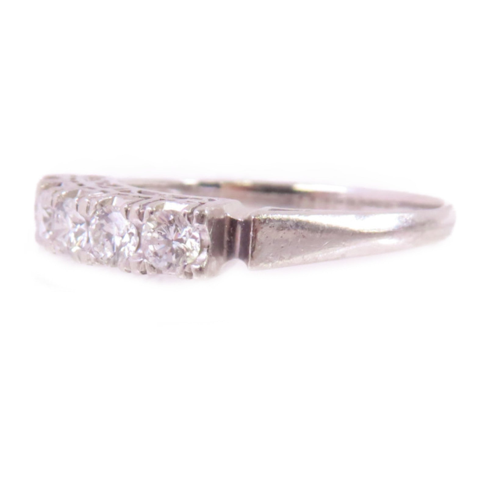 Jewelry Diamond Ring US#8.75 Platinum
