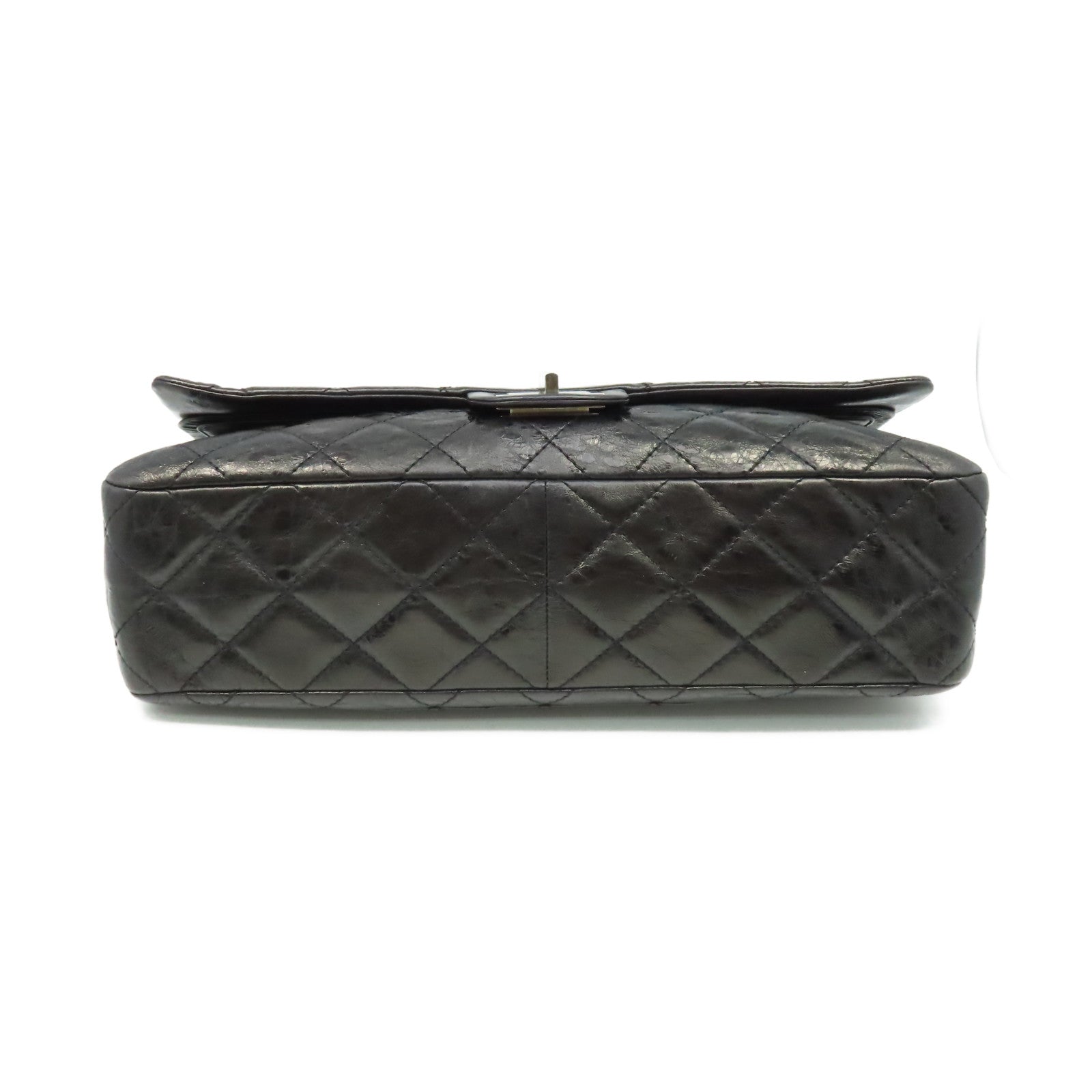 CHANEL 【清倉大減價】菱格羊皮皮革Chain Shoulder Bag銀扣鏈帶肩背袋黑色