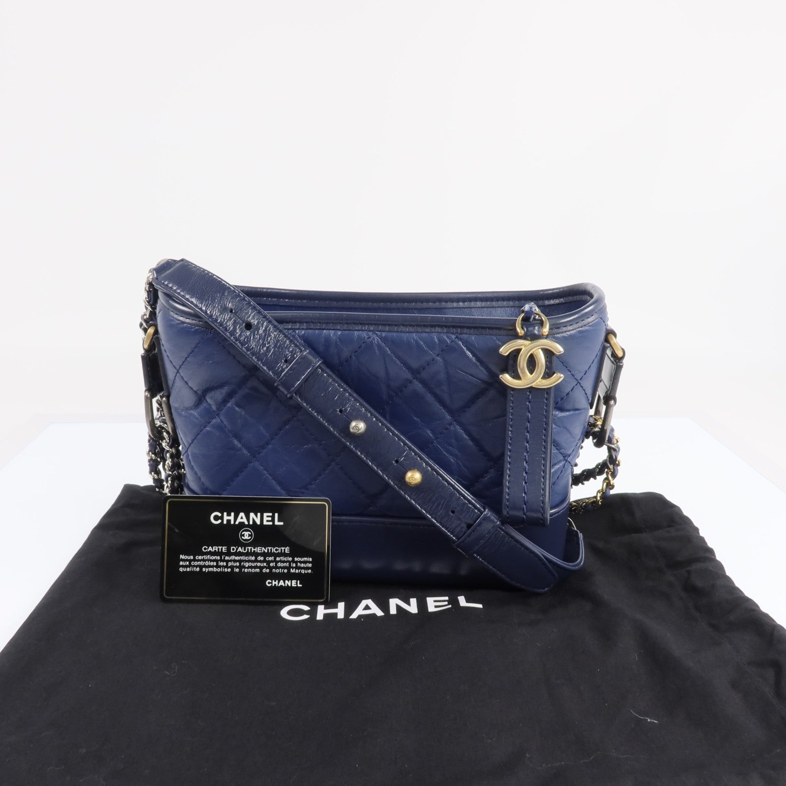 CHANEL 【激減優惠】牛皮皮革Gabrielle Small鏈帶肩背袋