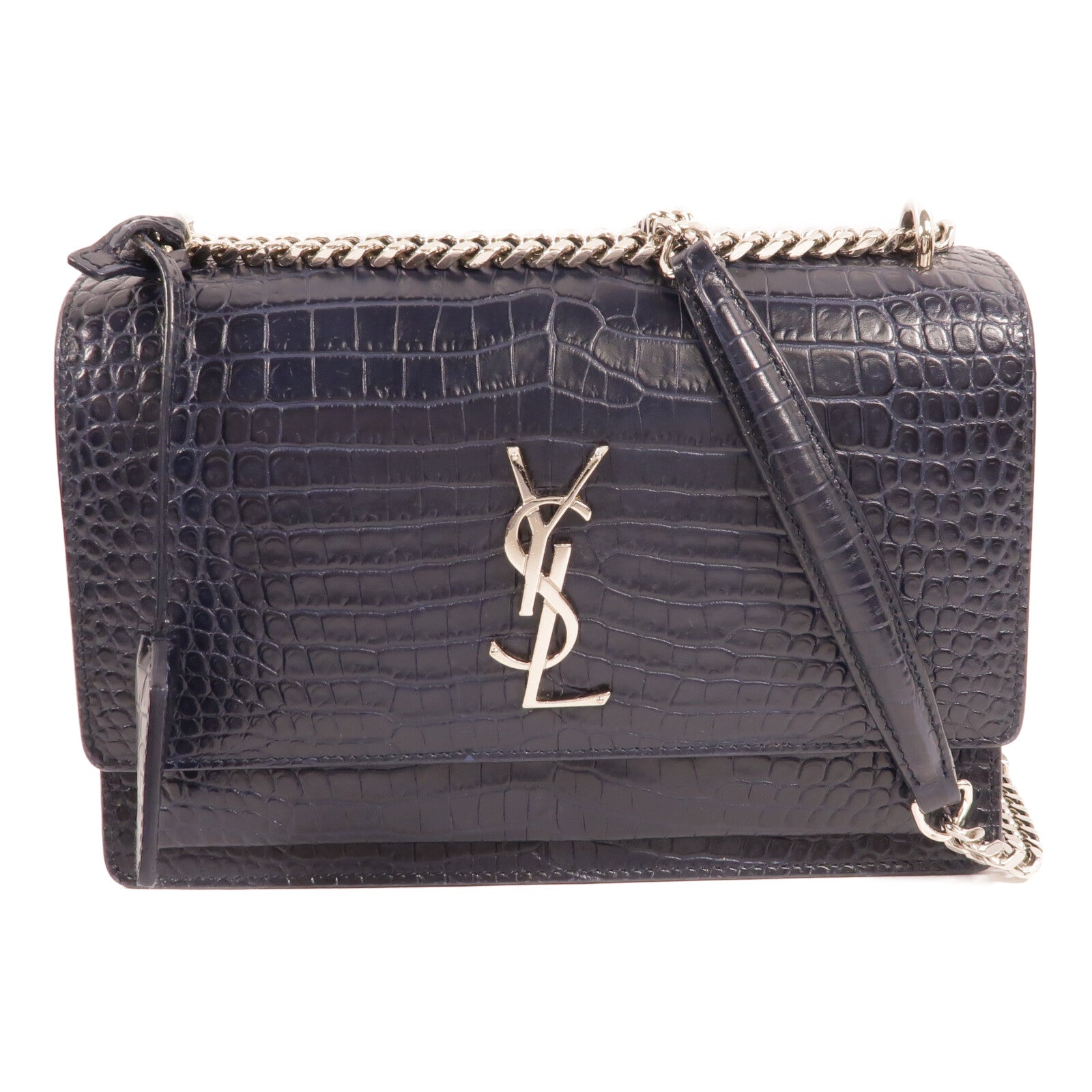 SAINT LAURENT 牛皮皮革Chain Shoulder Bag鏈帶肩背袋