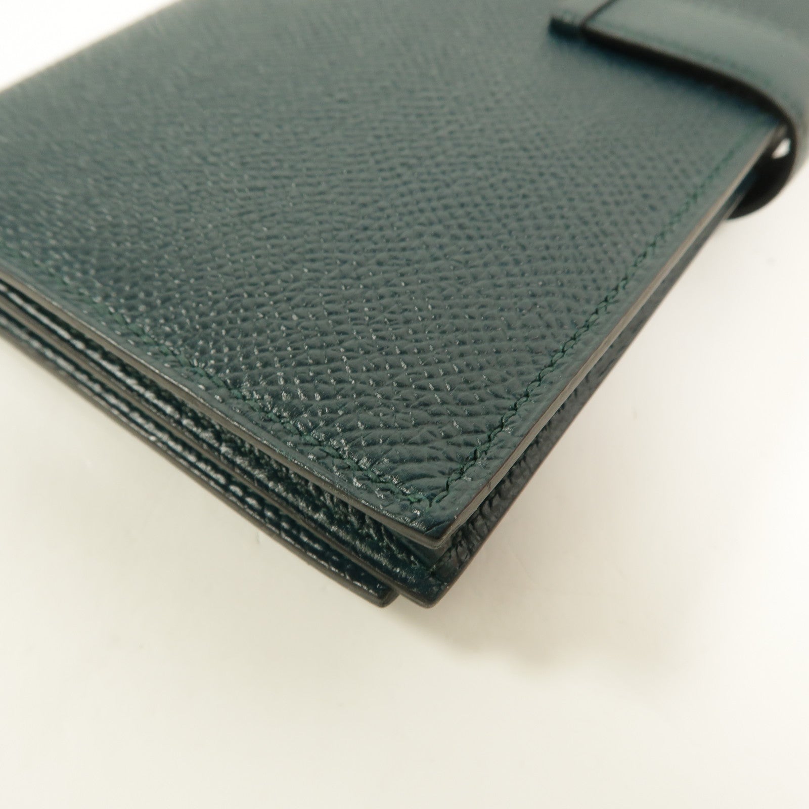 HERMES Epsom皮革Bearn Long Wallet長錢包Vert Cypres