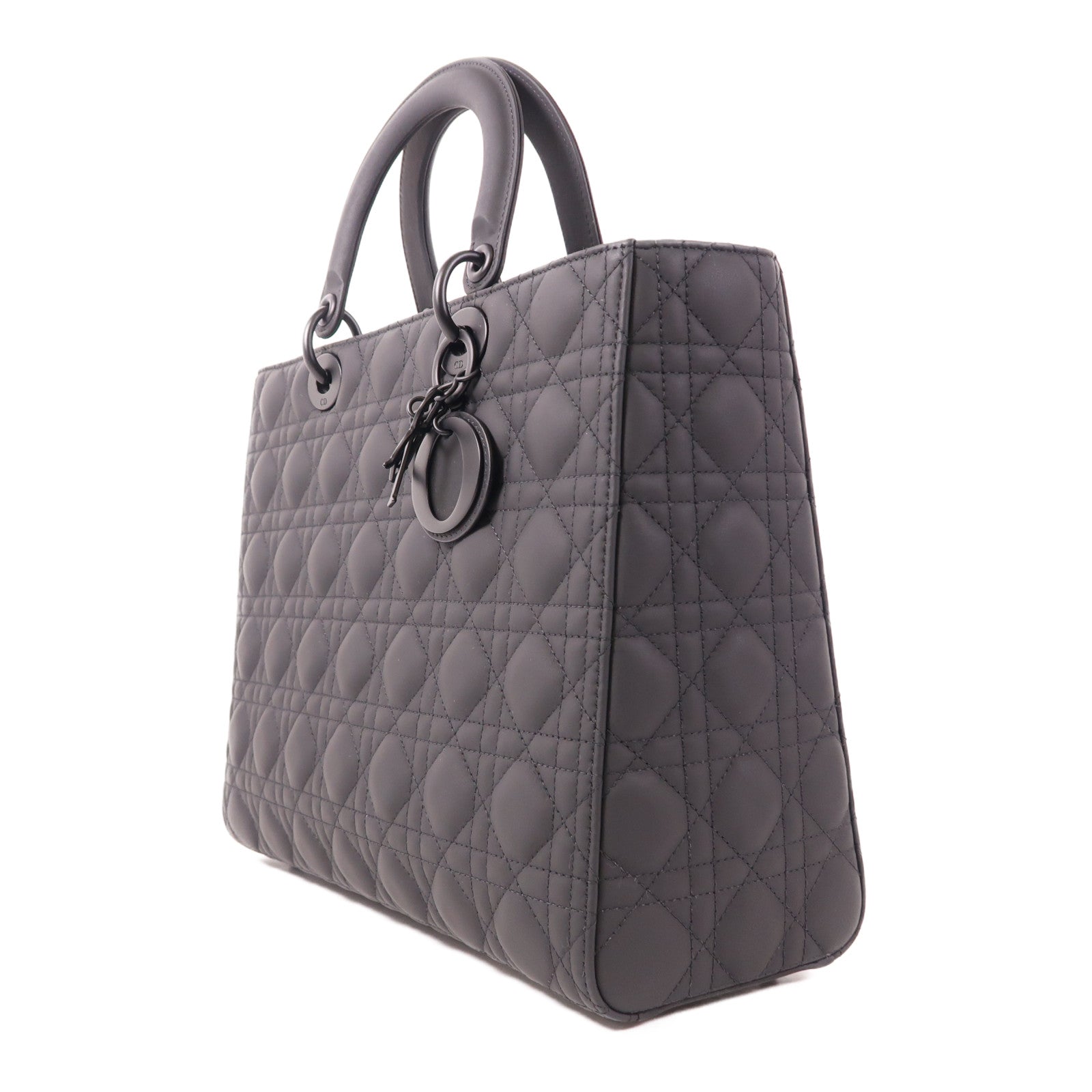 Dior 牛皮皮革Lady Dior Large手挽肩背兩用袋