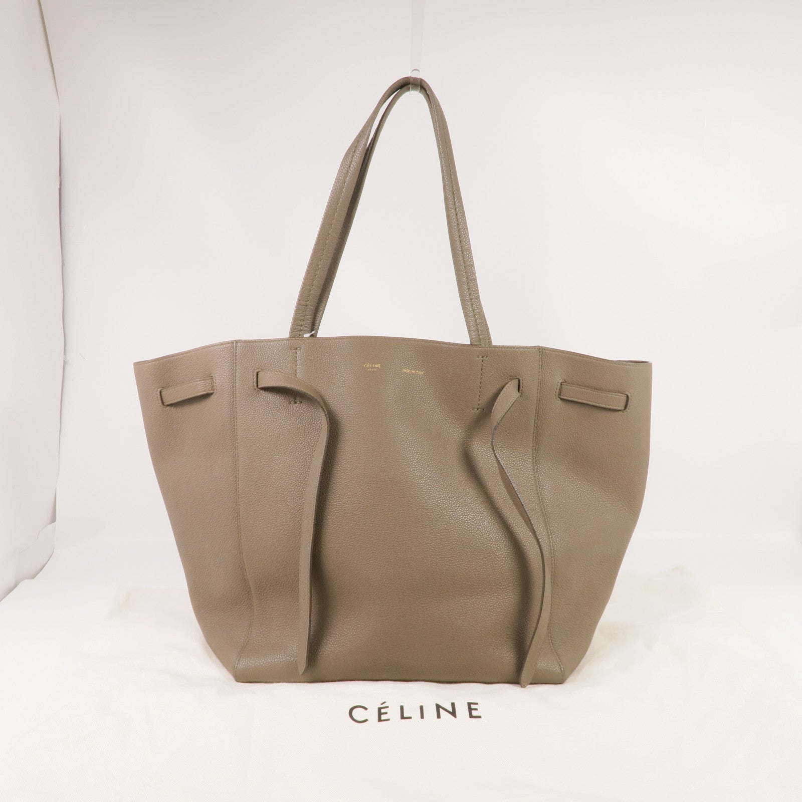 CELINE 皮革Small Cabas Phantom金扣肩背袋/手挽袋