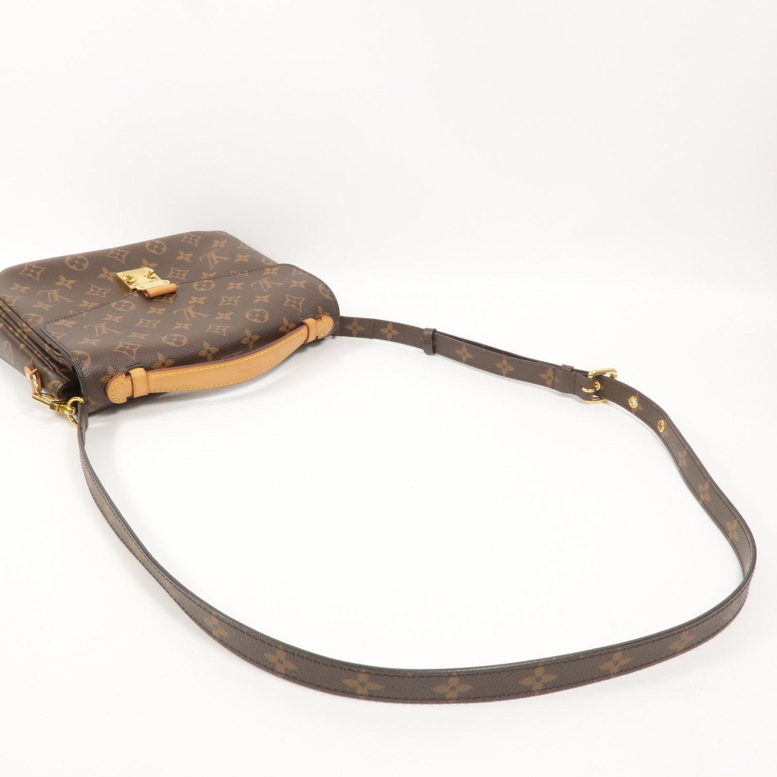 LOUIS VUITTON Monogram Pochette Metis MM手挽肩背兩用袋棕色