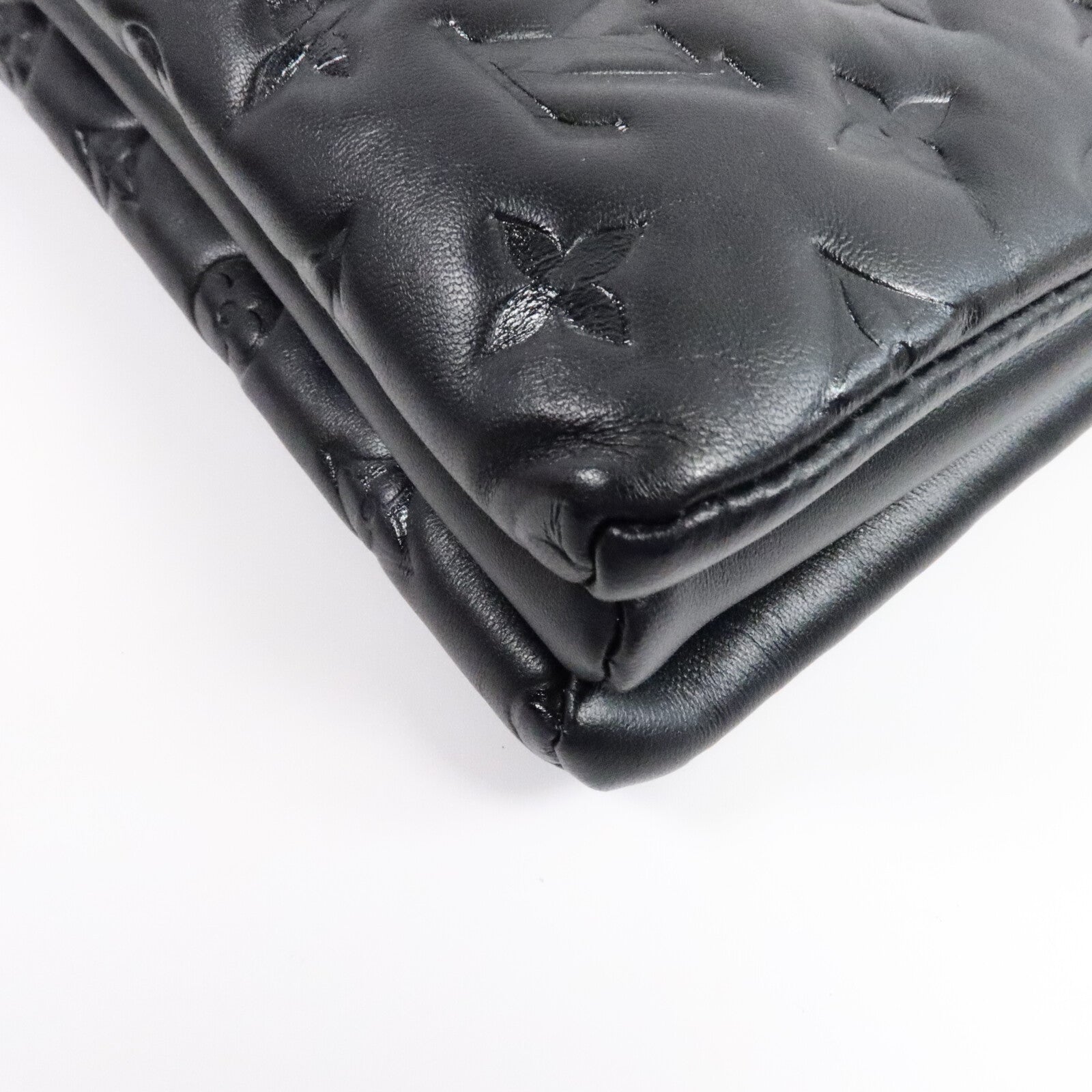 LOUIS VUITTON Monogram Embossed Coussin PM手挽肩背兩用袋