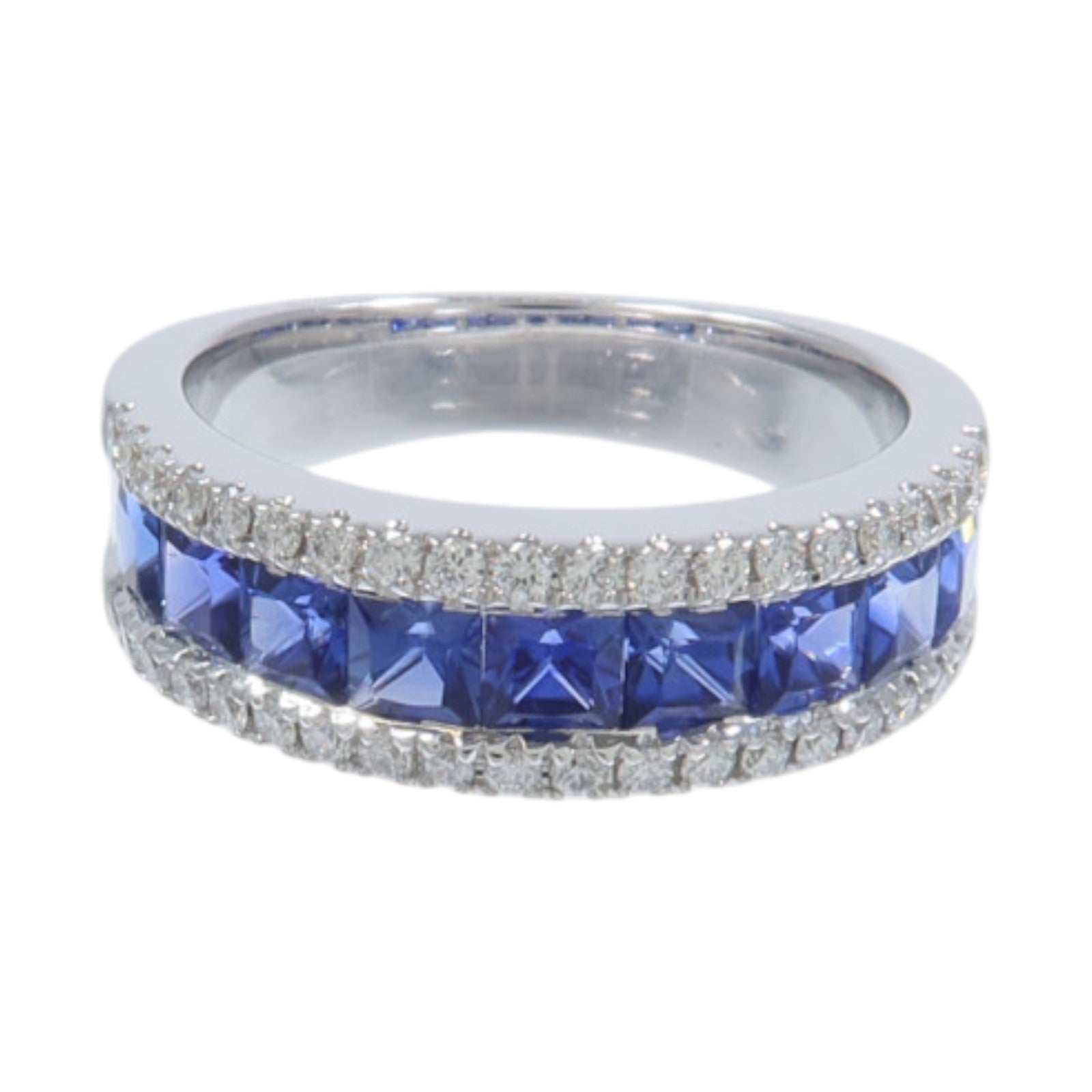 JEWELRY 18K玫瑰金Sapphire Diamond Ring藍寶石/鑽石戒指