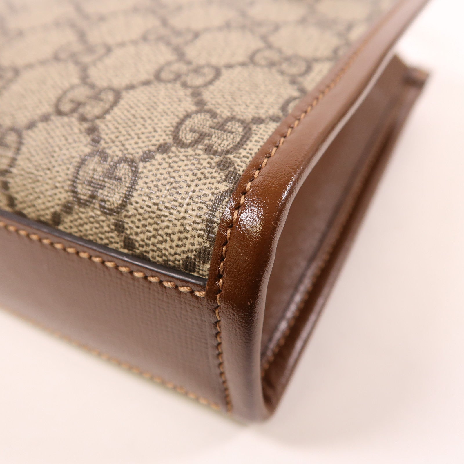 GUCCI 塗層帆布Mini Tote Bag With Interlocking G金扣手挽肩背兩用袋