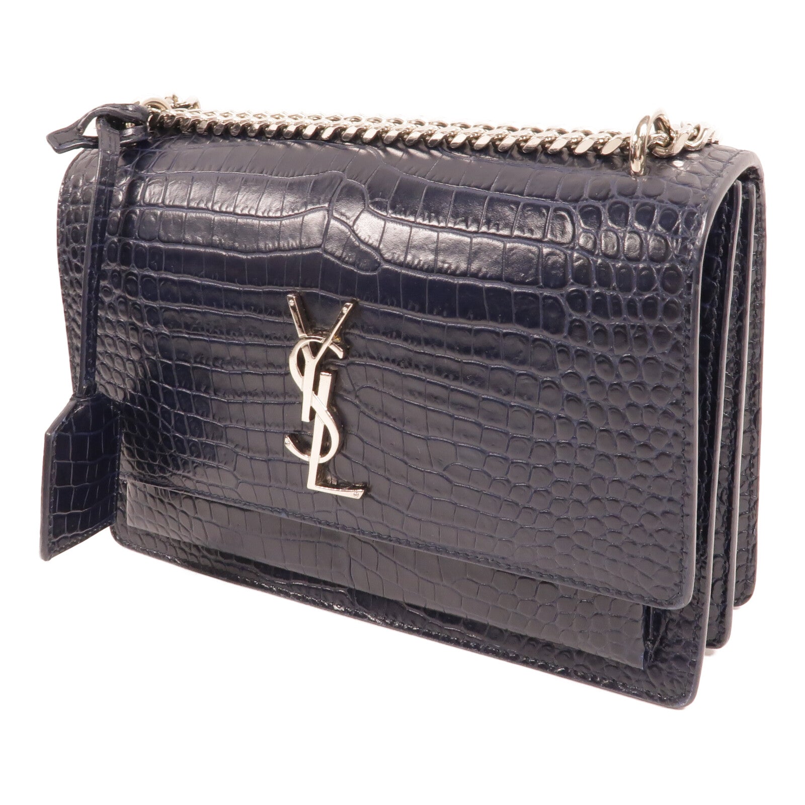 SAINT LAURENT 牛皮皮革Chain Shoulder Bag鏈帶肩背袋