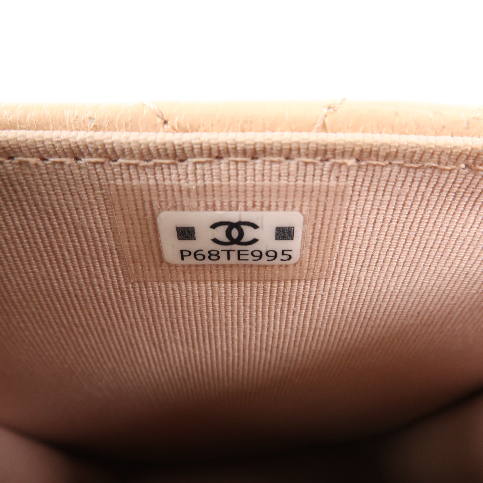 CHANEL 牛皮皮革Phone Bag金扣鏈帶肩背袋