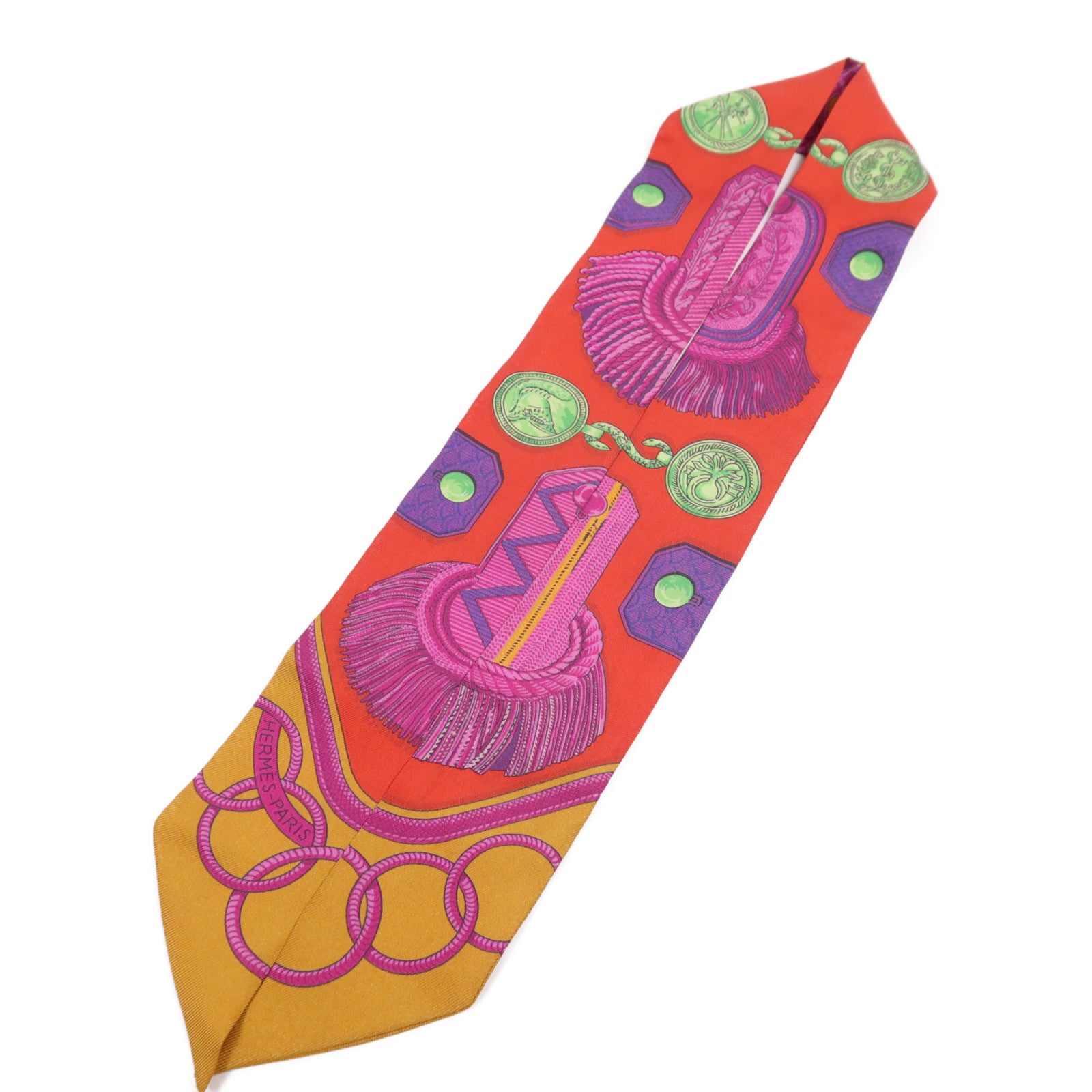 HERMES 絲質Twilly絲巾