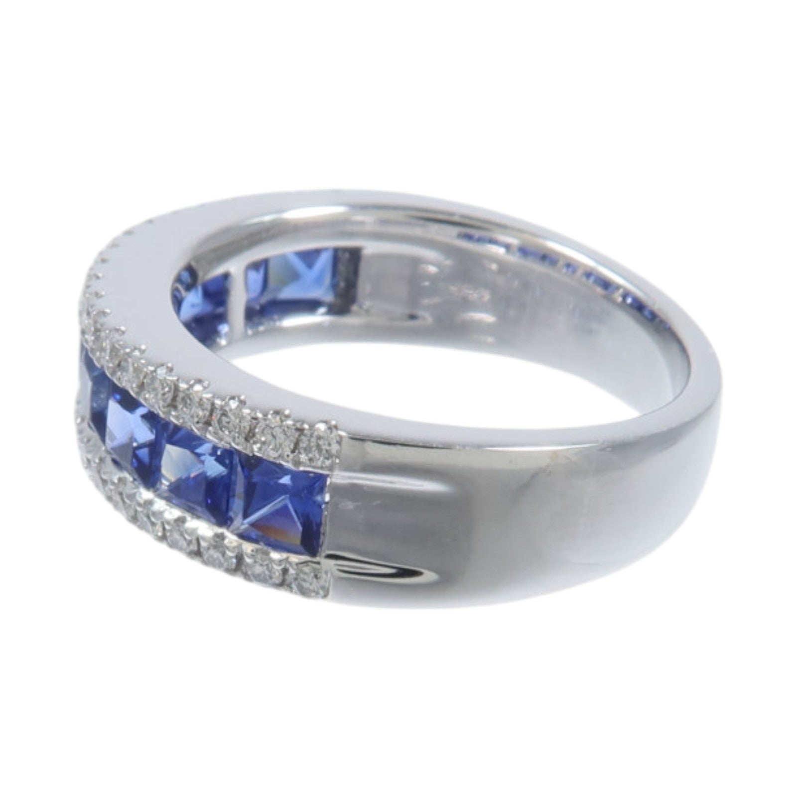 JEWELRY 18K玫瑰金Sapphire Diamond Ring藍寶石/鑽石戒指