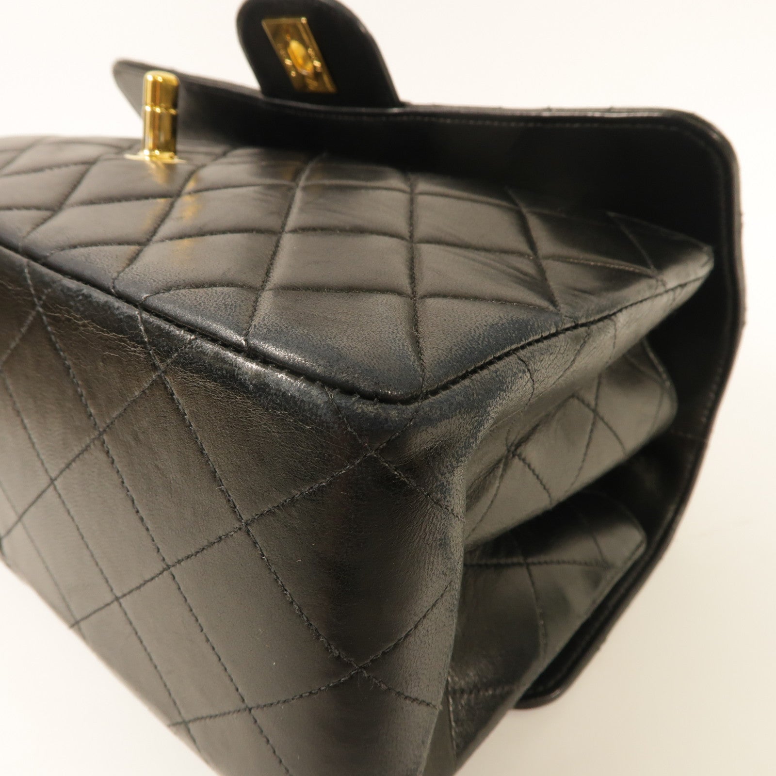 CHANEL 羊皮皮革Vintage Chain Shoulder Bag金扣肩背袋