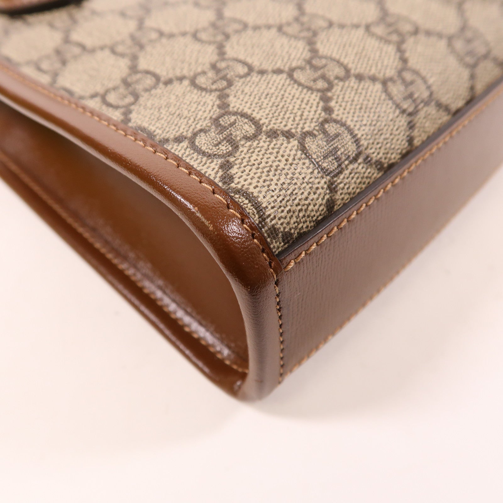GUCCI 塗層帆布Mini Tote Bag With Interlocking G金扣手挽肩背兩用袋