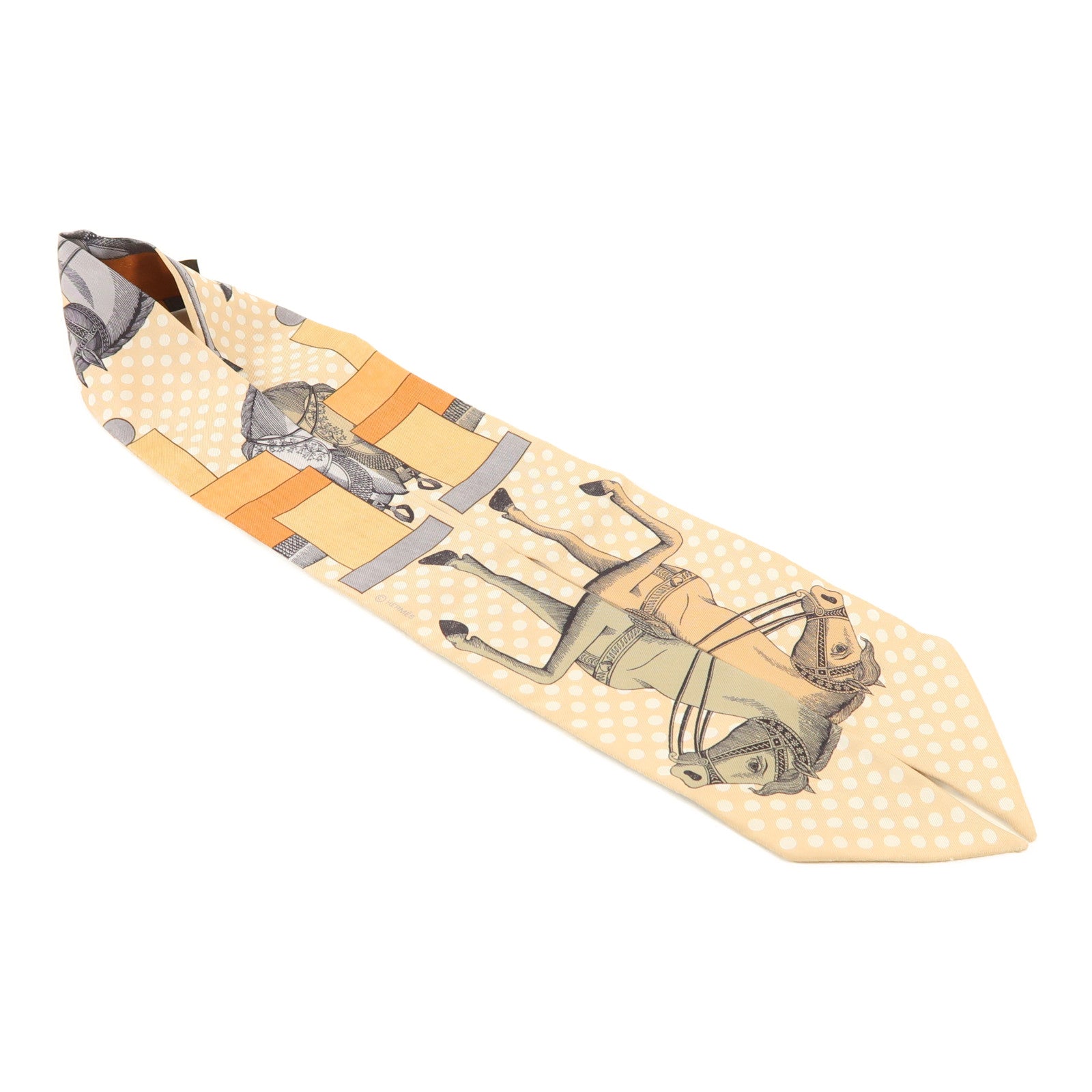 HERMES 絲質Twilly絲巾