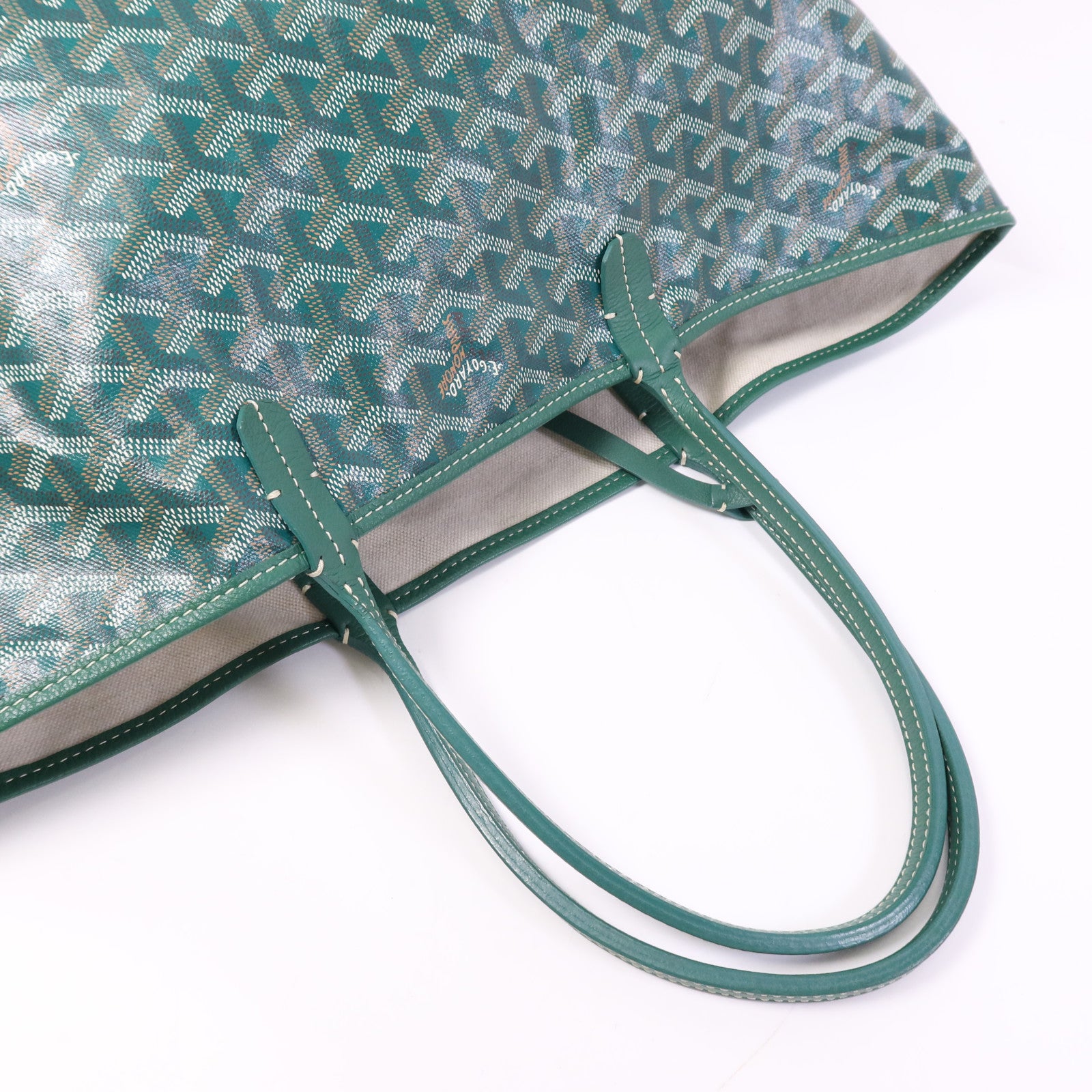 GOYARD 塗層帆布Saint Louis PM銀扣手挽袋