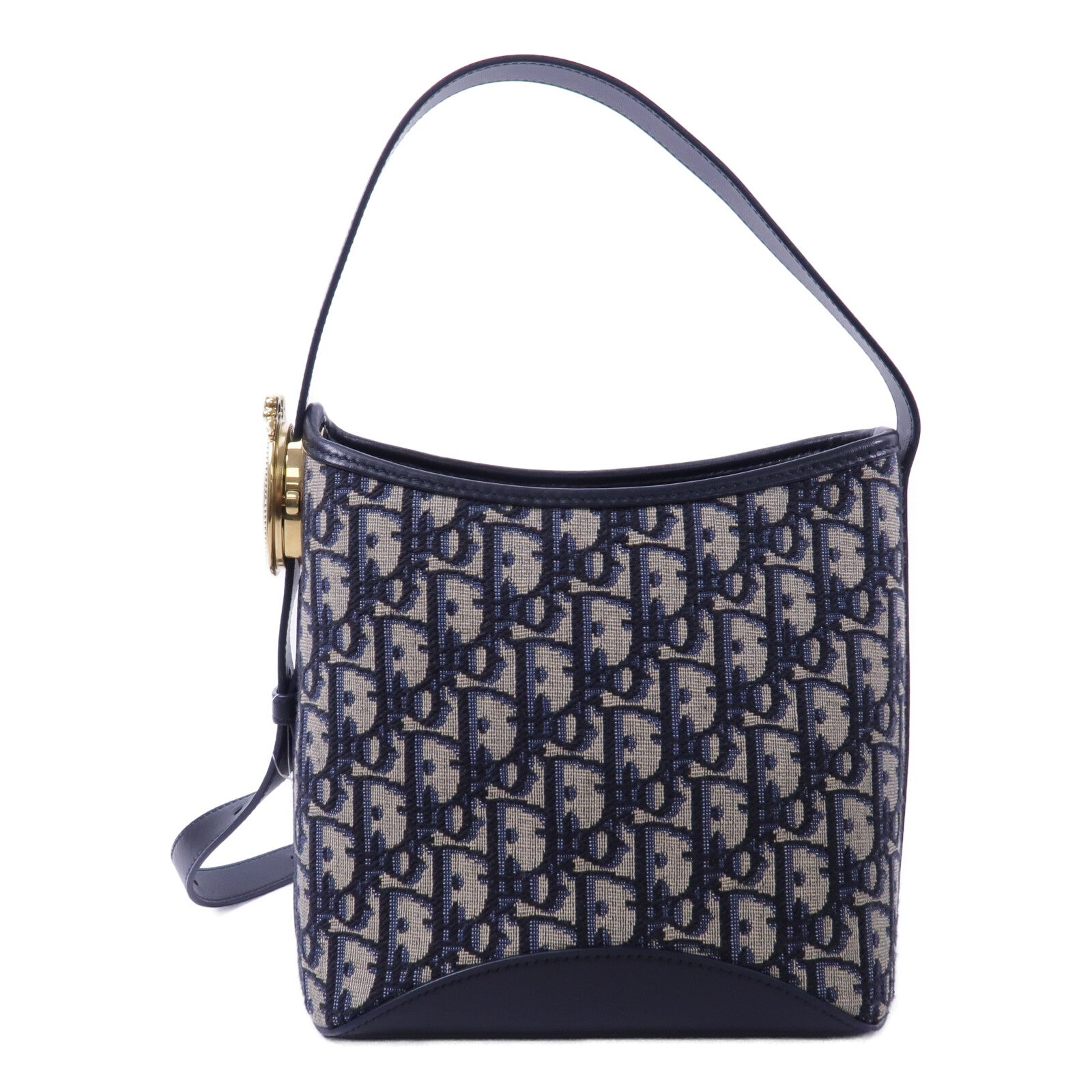 Dior Oblique帆布Medaillon Bucket Bag肩背袋