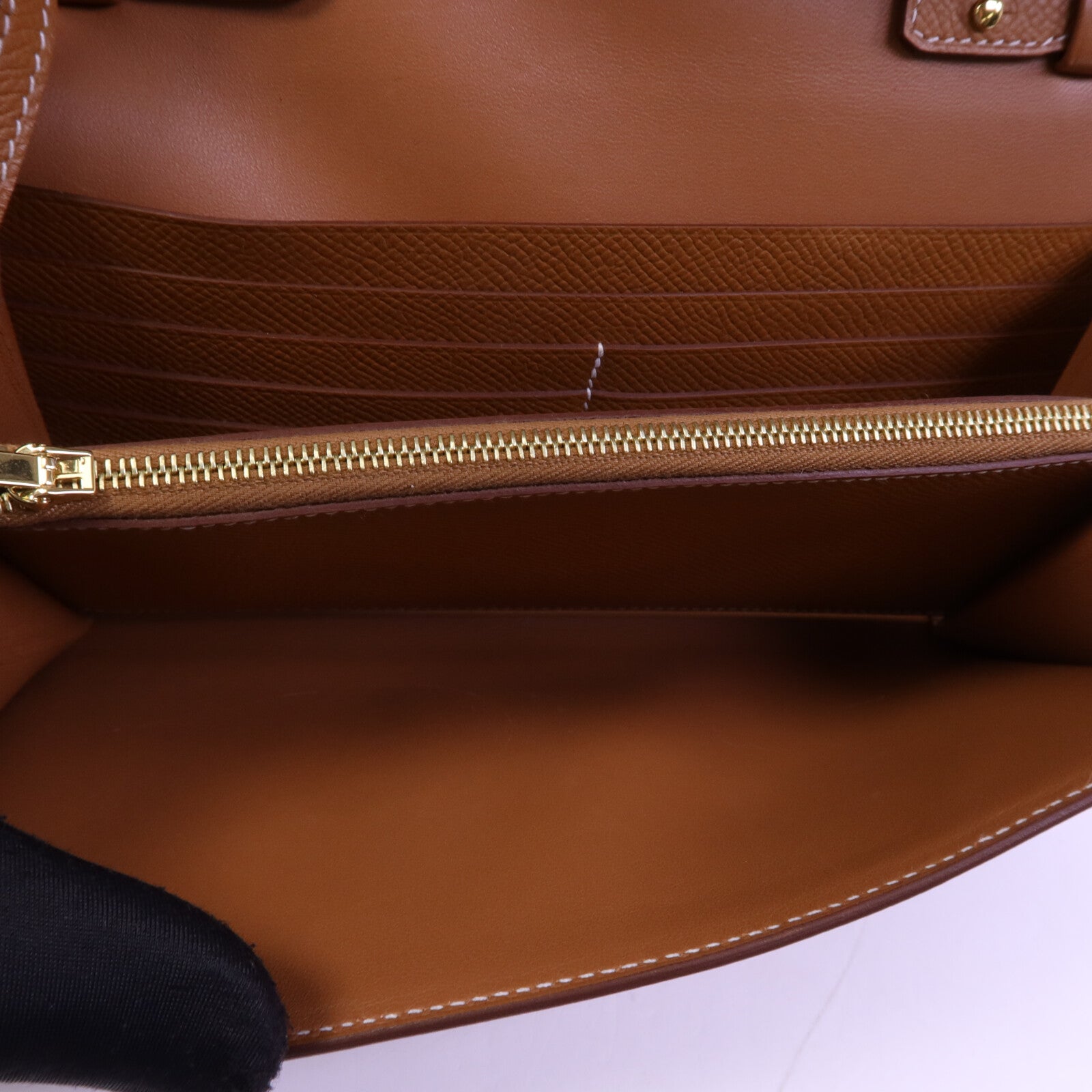 HERMES Epsom皮革Constance To Go金扣肩背袋Gold