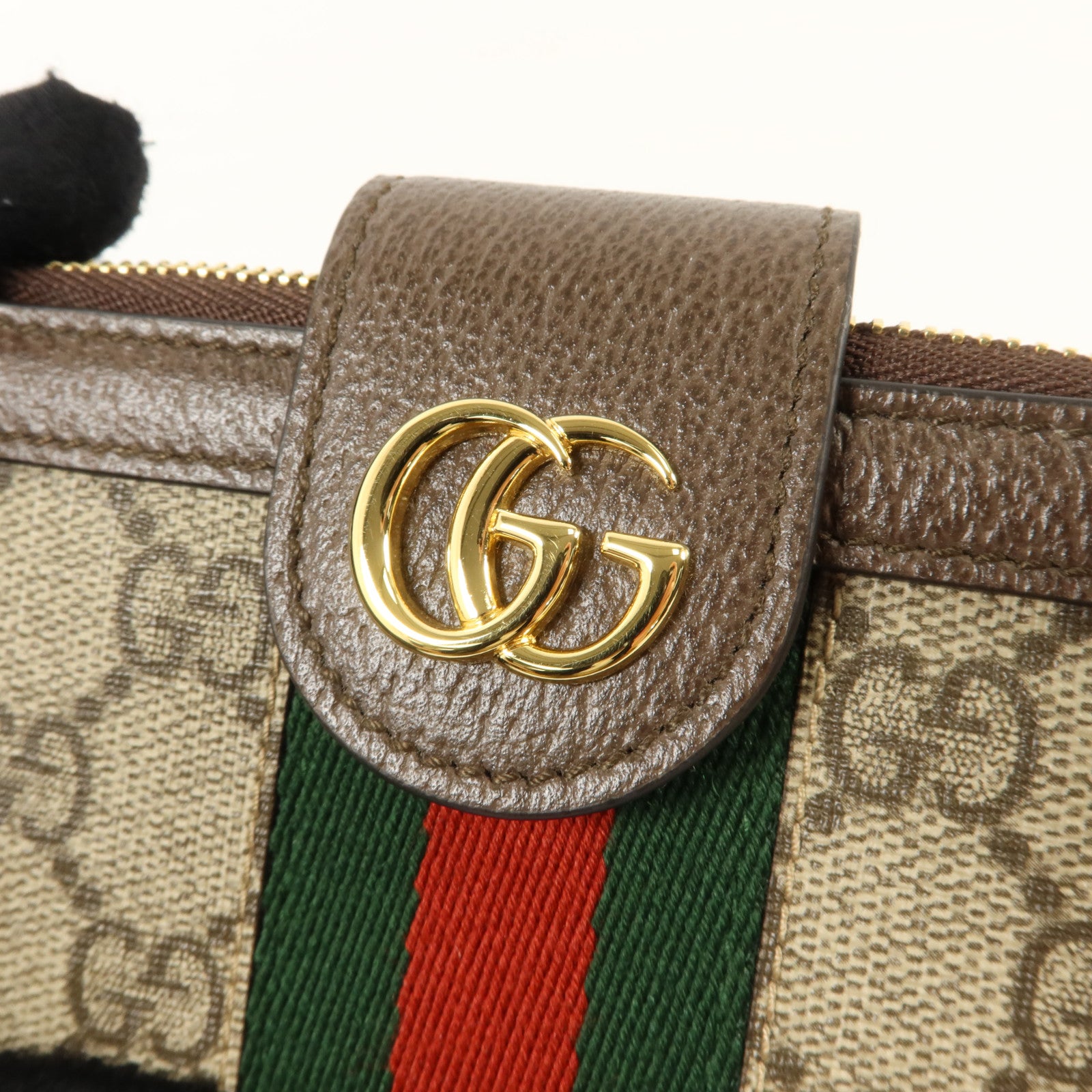 GUCCI 塗層帆布Ophidia Wallet Medium金扣錢包