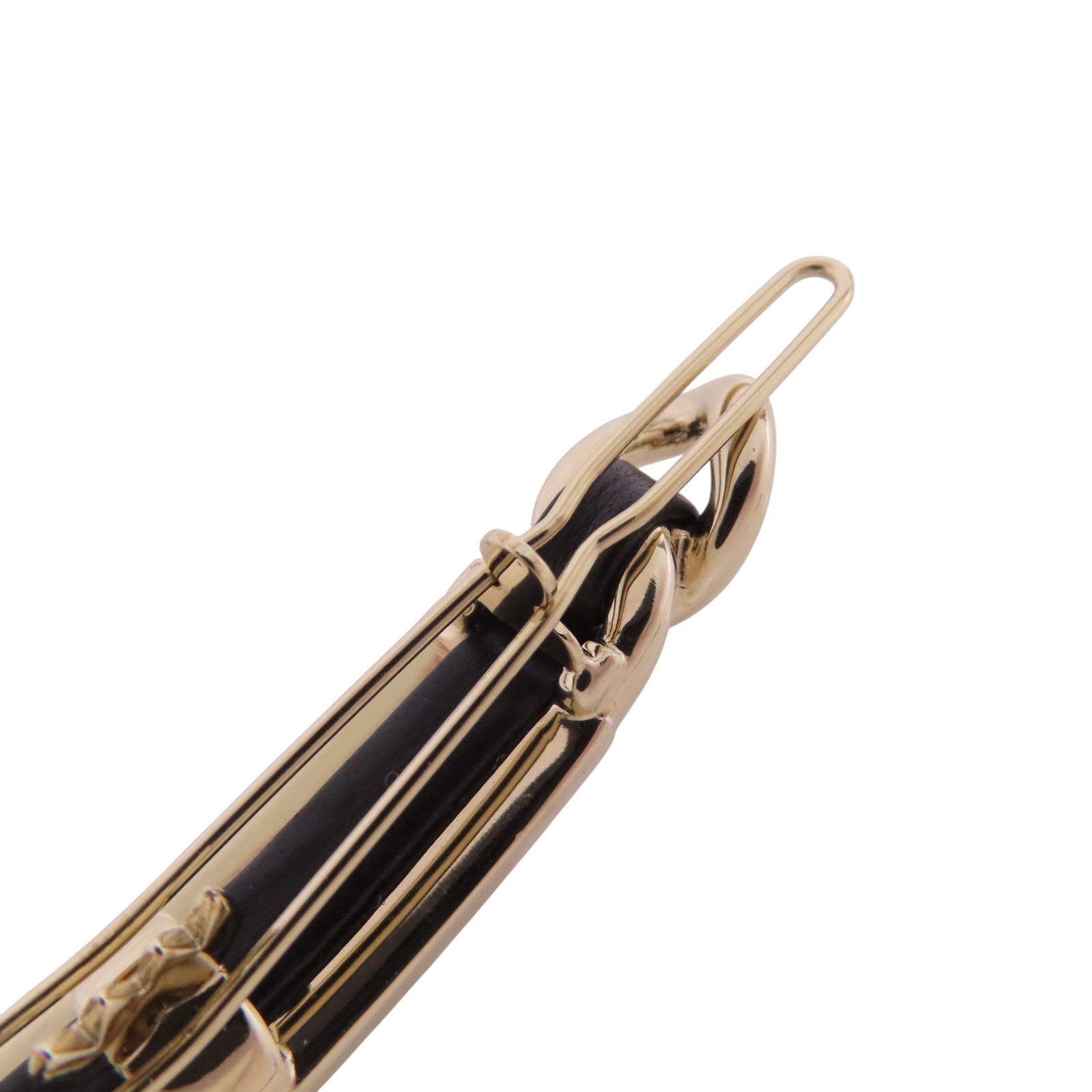 CHANEL 金屬/水鑽Hairpin金扣髮夾