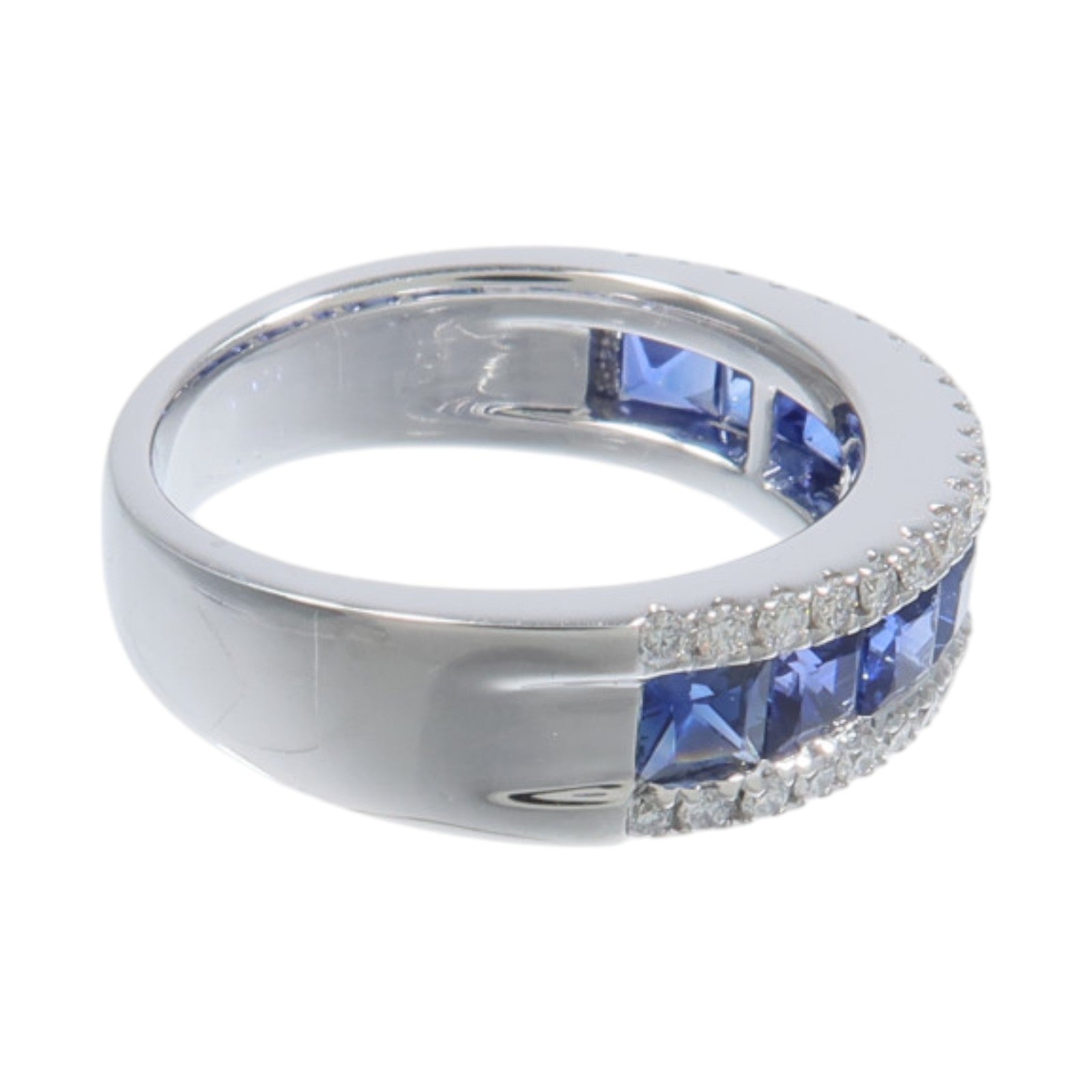JEWELRY 18K玫瑰金Sapphire Diamond Ring藍寶石/鑽石戒指