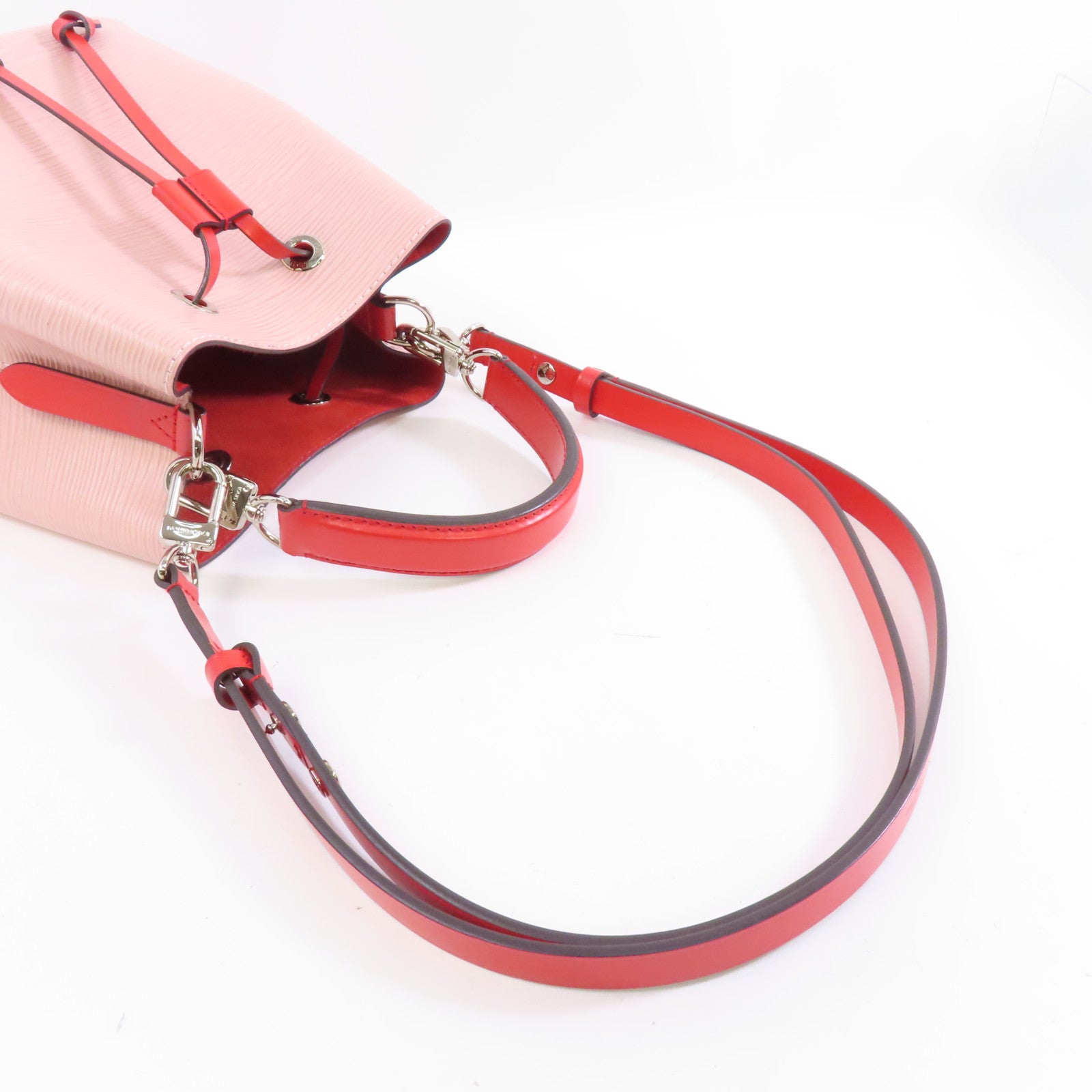LOUIS VUITTON 【激減優惠】Epi Neo Noe BB銀扣手挽肩背兩用袋粉紅色/Rose Ballerine