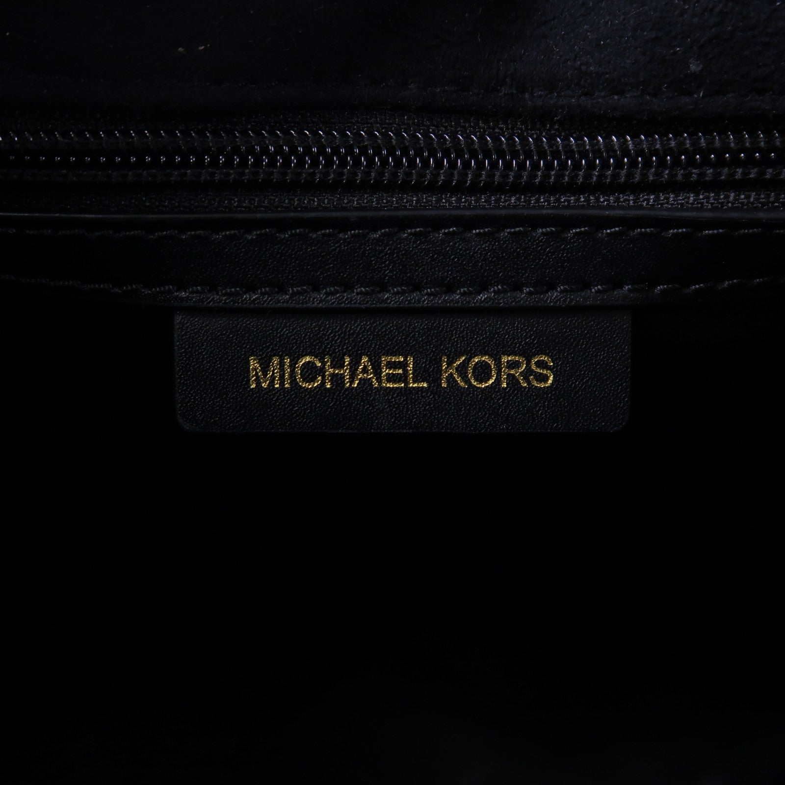 Michael Kors 壓紋皮革Nouveau Hamilton Large金扣手挽肩背兩用袋黑色