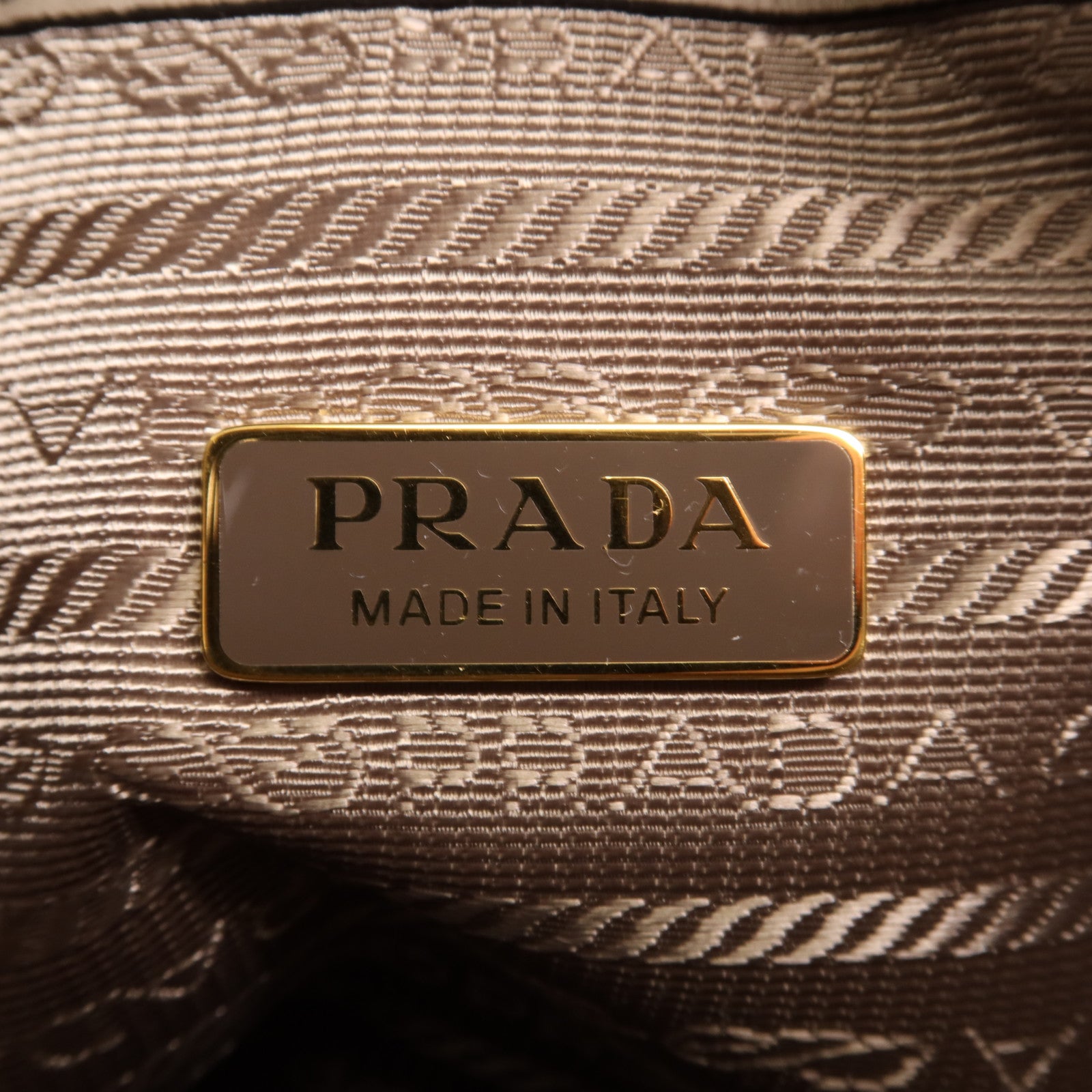 PRADA 羊皮皮革Shoulder Bag金扣手挽肩背兩用袋