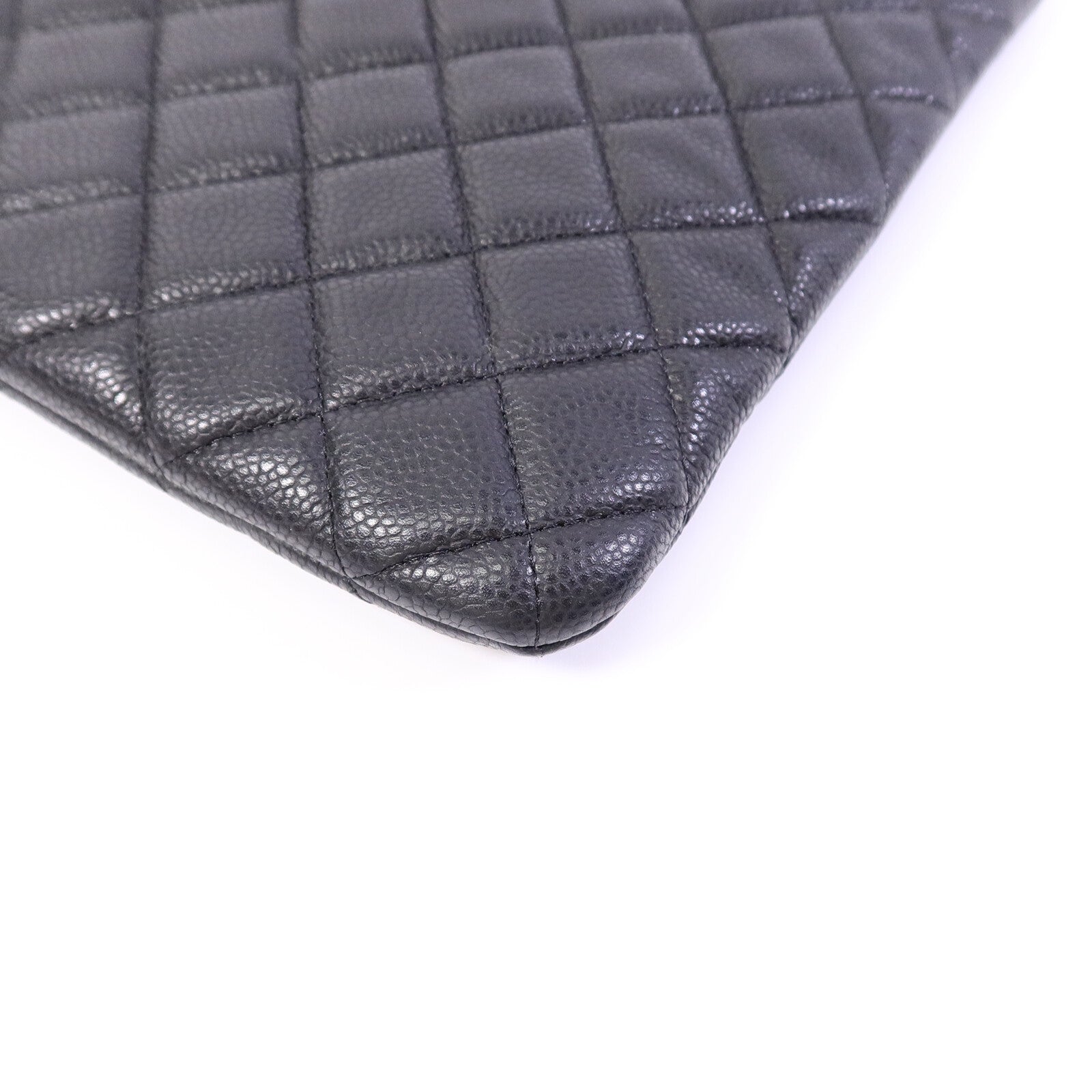 CHANEL 牛皮皮革O Case Large手拿包