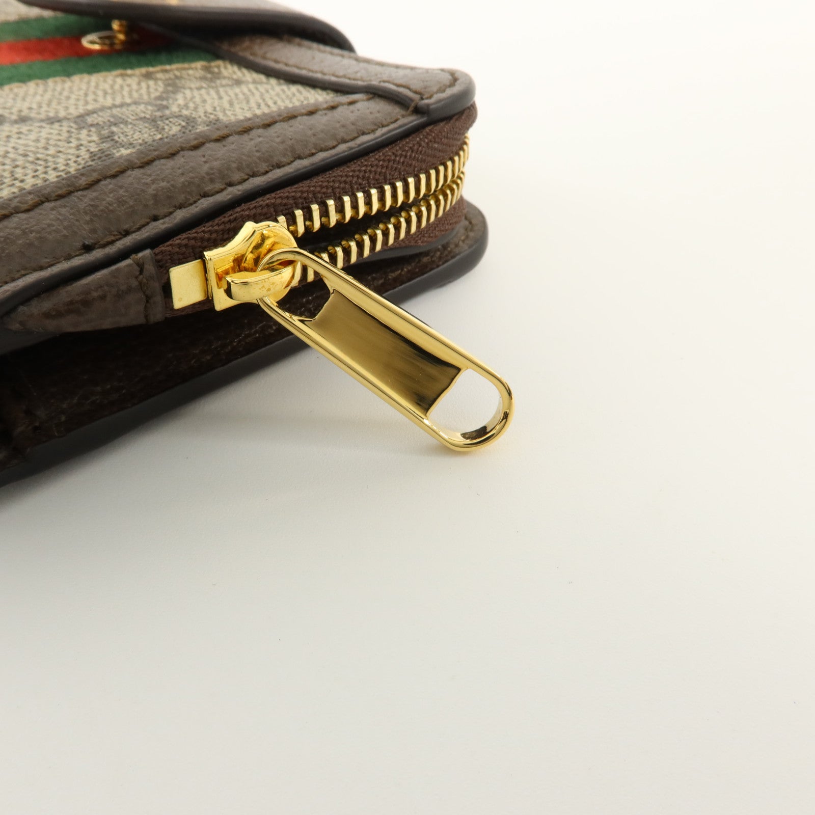 GUCCI 塗層帆布Ophidia Wallet Medium金扣錢包