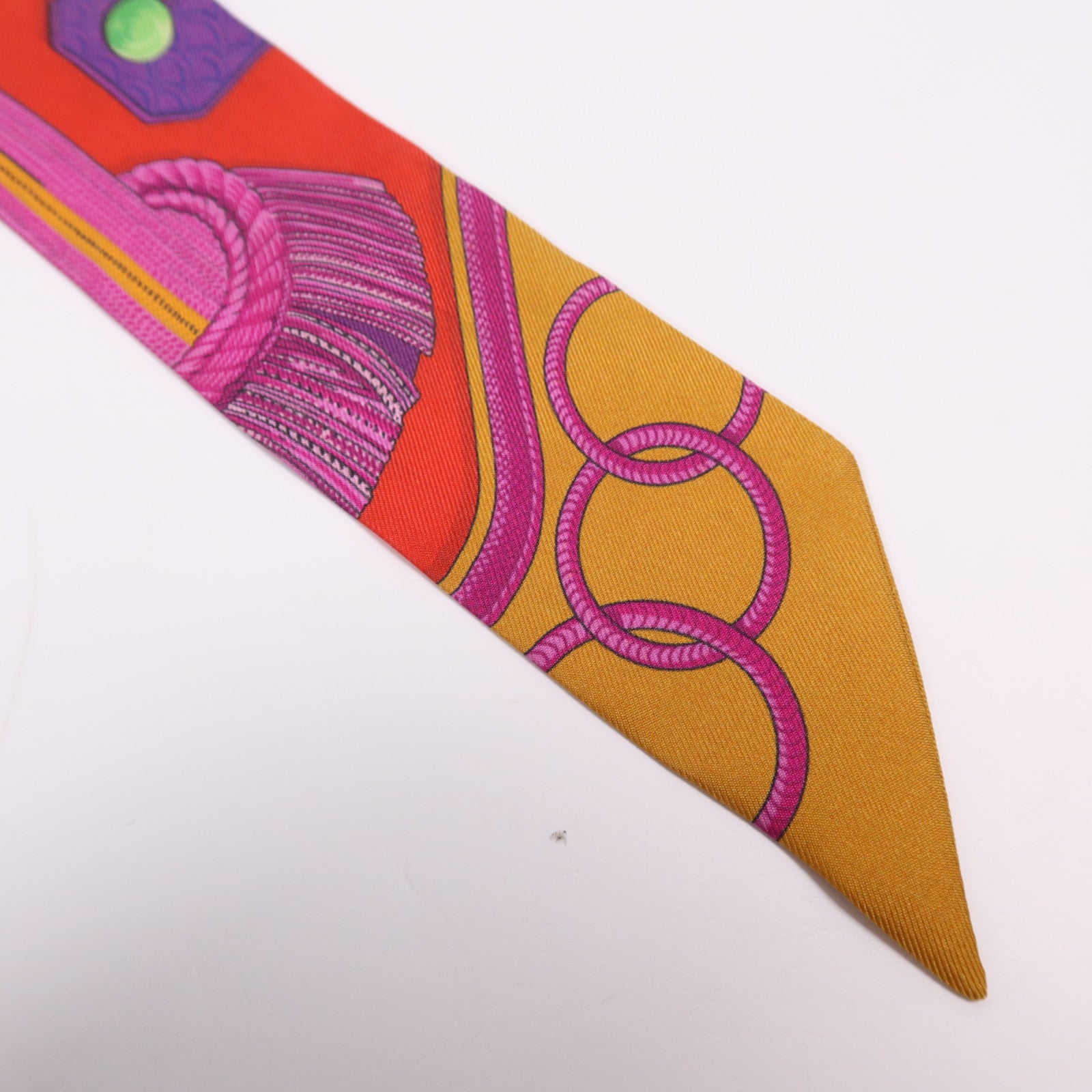 HERMES 絲質Twilly絲巾