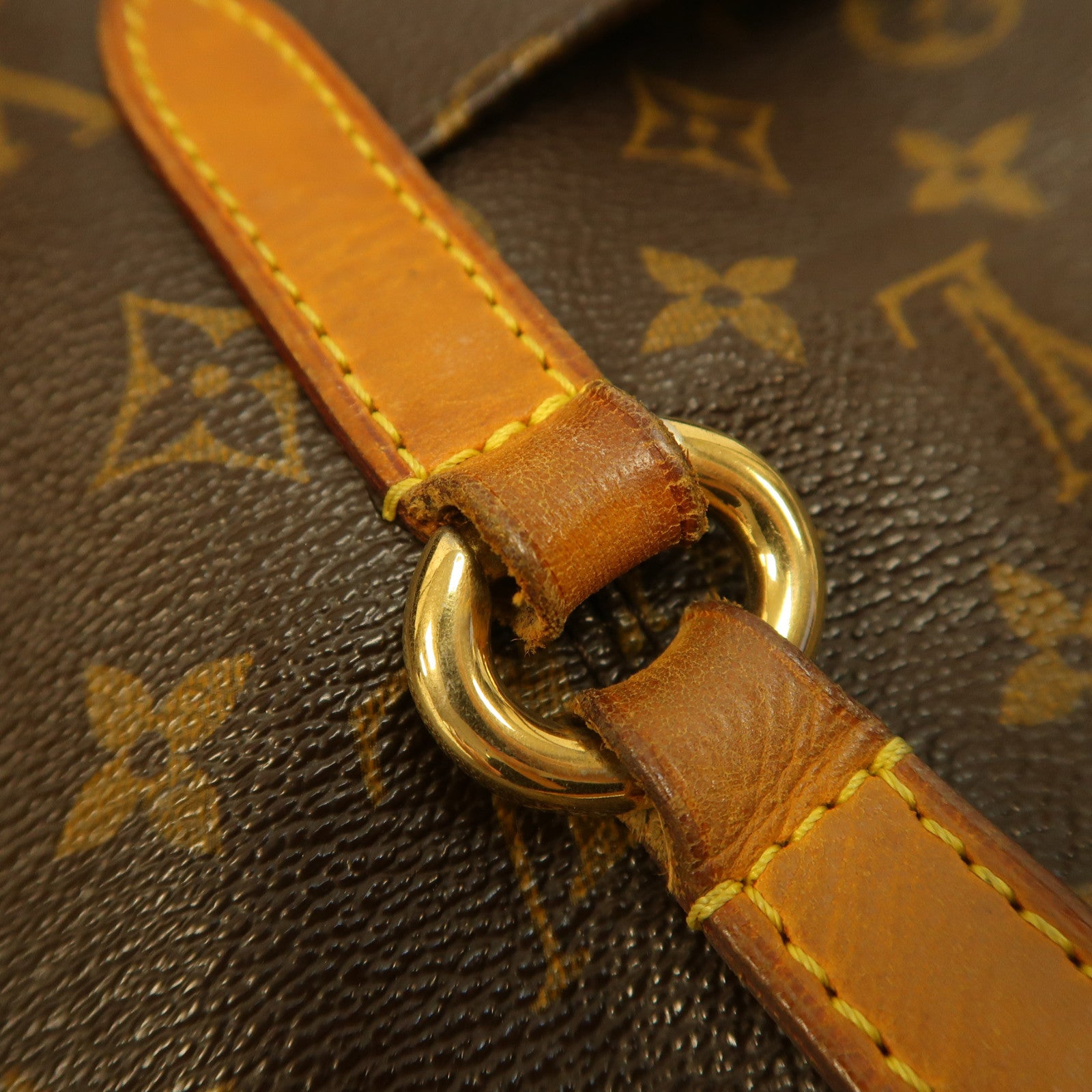 LOUIS VUITTON (PRICE DOWN) LV GHW Totally MM Shoulder Bag Monogram M56689 Brown