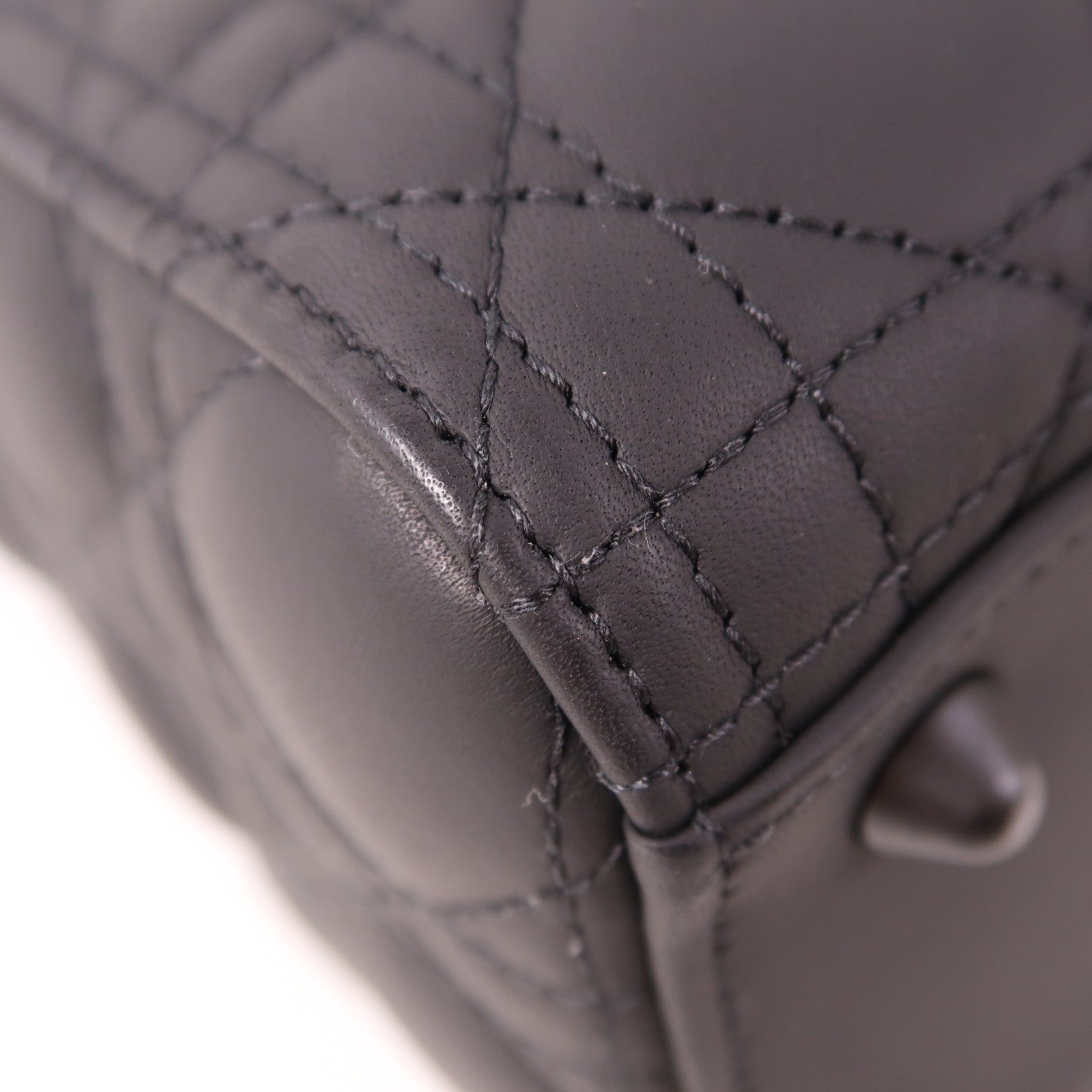 Dior 牛皮皮革Lady Dior Large手挽肩背兩用袋