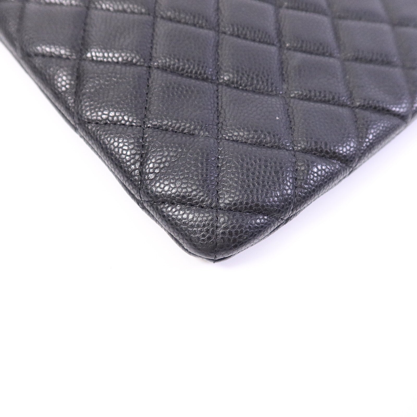 CHANEL 牛皮皮革O Case Large手拿包