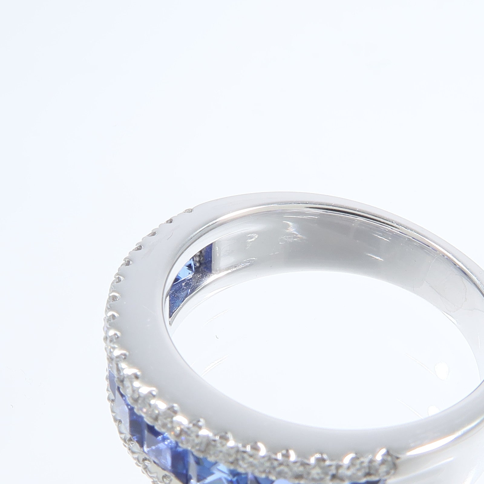 JEWELRY 18K玫瑰金Sapphire Diamond Ring藍寶石/鑽石戒指