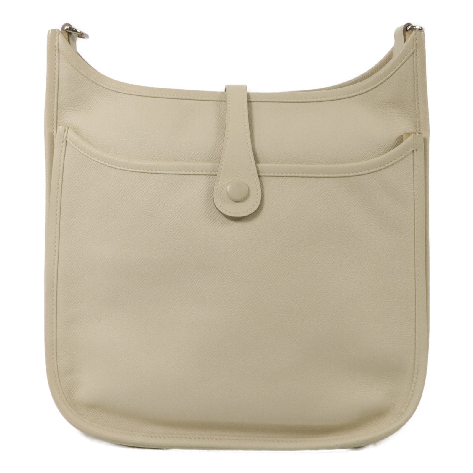HERMES Epsom皮革Evelyne PM肩背袋Craie