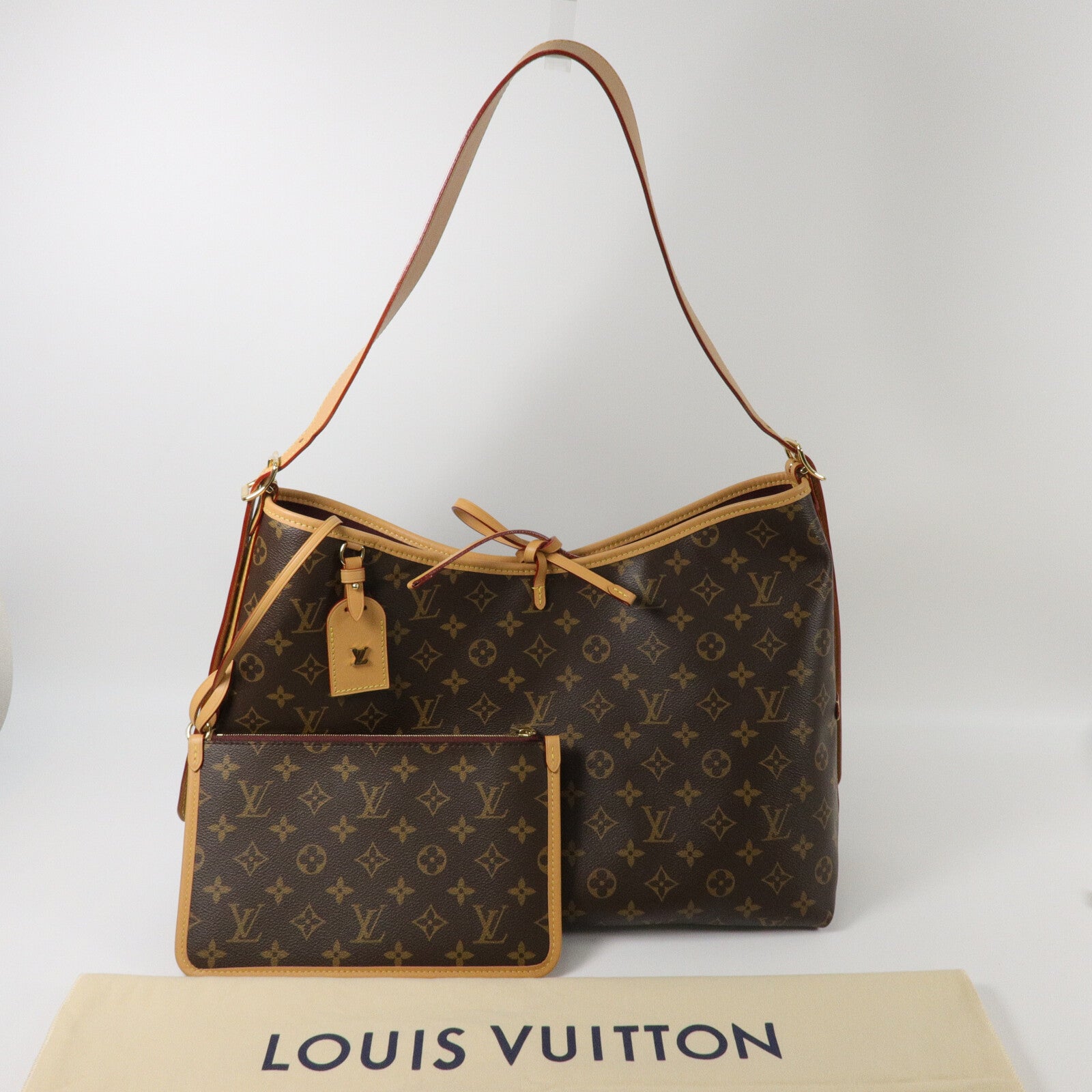 LOUIS VUITTON Monogram Carry All MM肩背袋