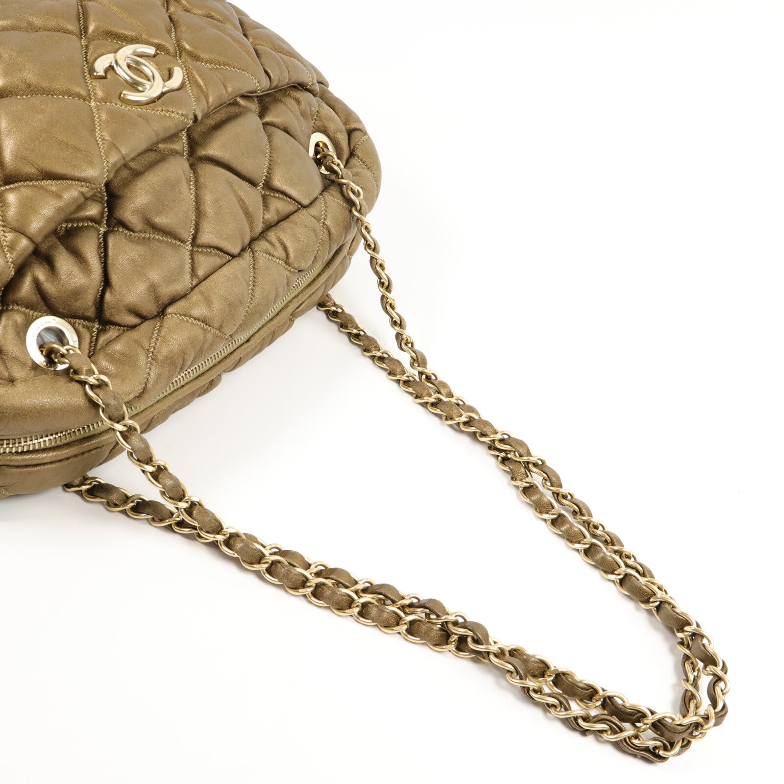 CHANEL 牛皮皮革Chain Shoulder Bag鏈帶肩背袋