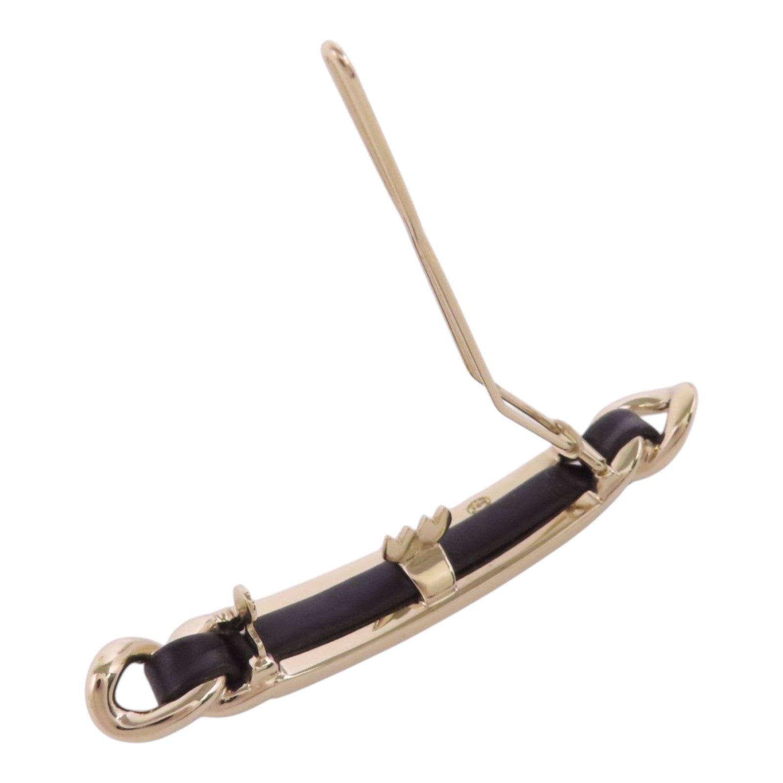 CHANEL 金屬/水鑽Hairpin金扣髮夾