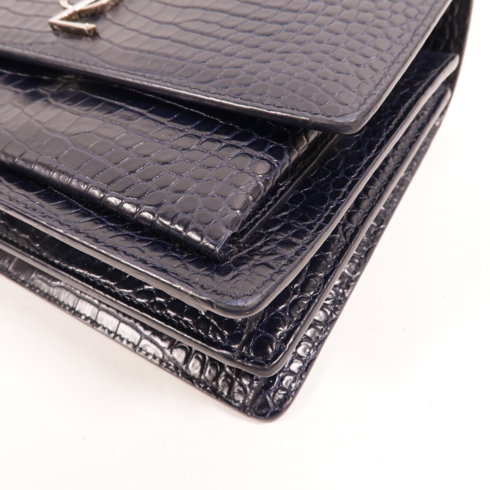 SAINT LAURENT 牛皮皮革Chain Shoulder Bag鏈帶肩背袋