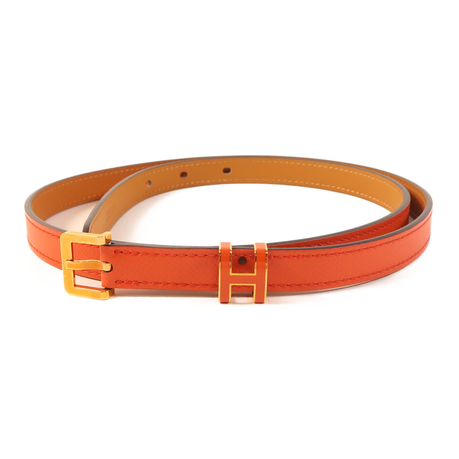 HERMES Epsom皮革Pop H Belt金扣皮帶