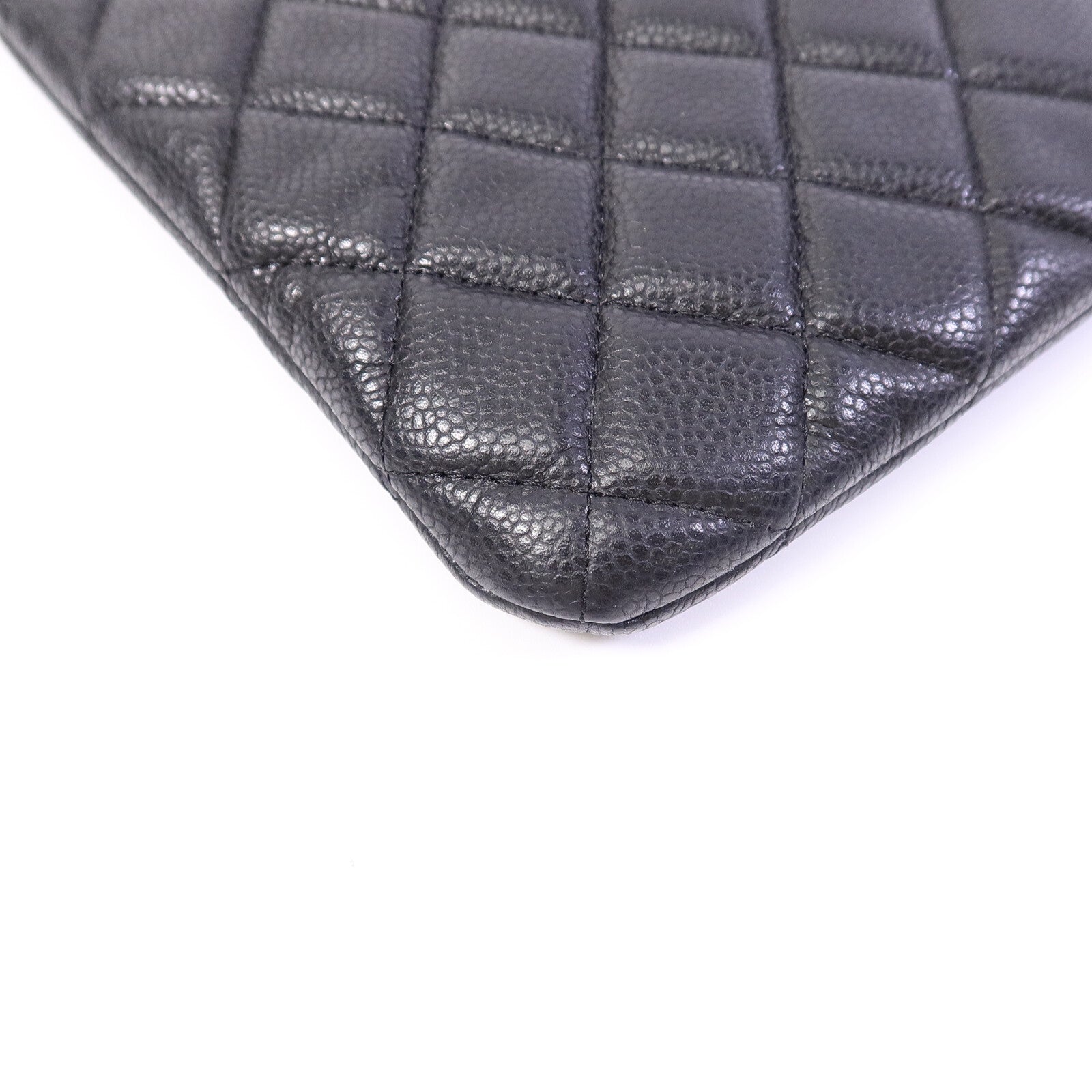 CHANEL 牛皮皮革O Case Large手拿包